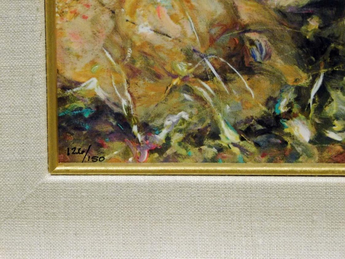 Royo "Fall" From the Four Seasons Suite Signed &Numbered Art Board Flower Framed - 3