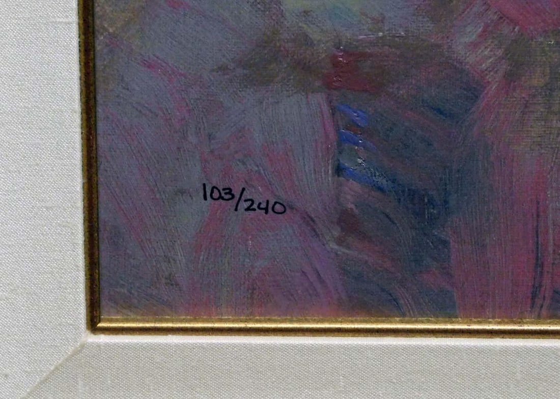 Royo Sentimiento Signed Color Serigraph on Panel Custom Framed Submit an Offer - 3