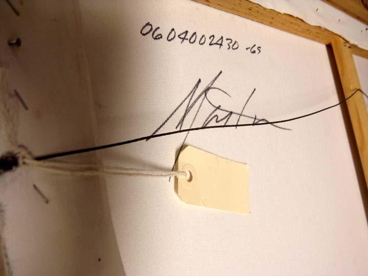 William Martin Untitled Peonies Flower Oil on Canvas W/Custom Frame Hand Signed - 2