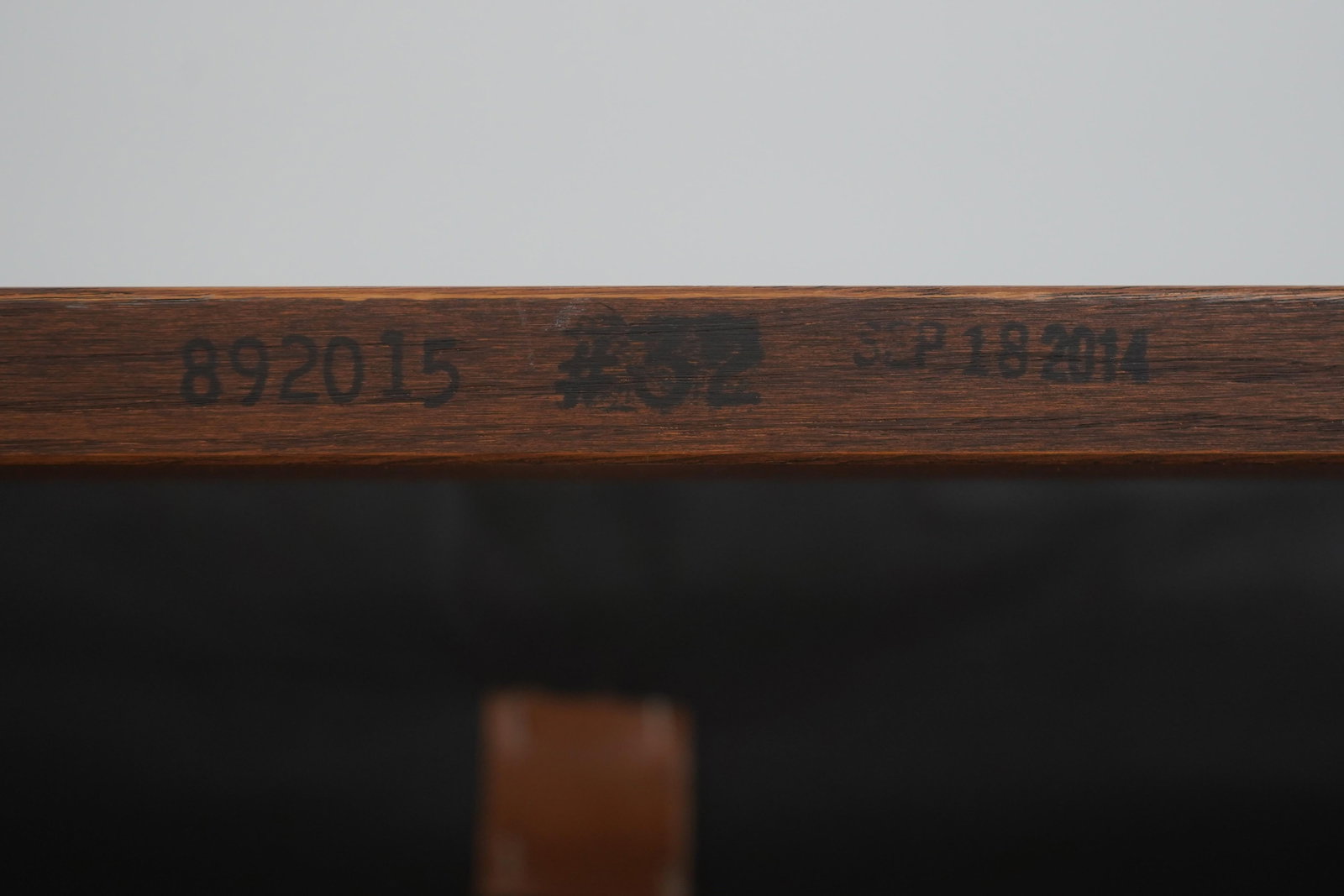 Stickley Mission Oak Leather Woven Seat Bench - 15