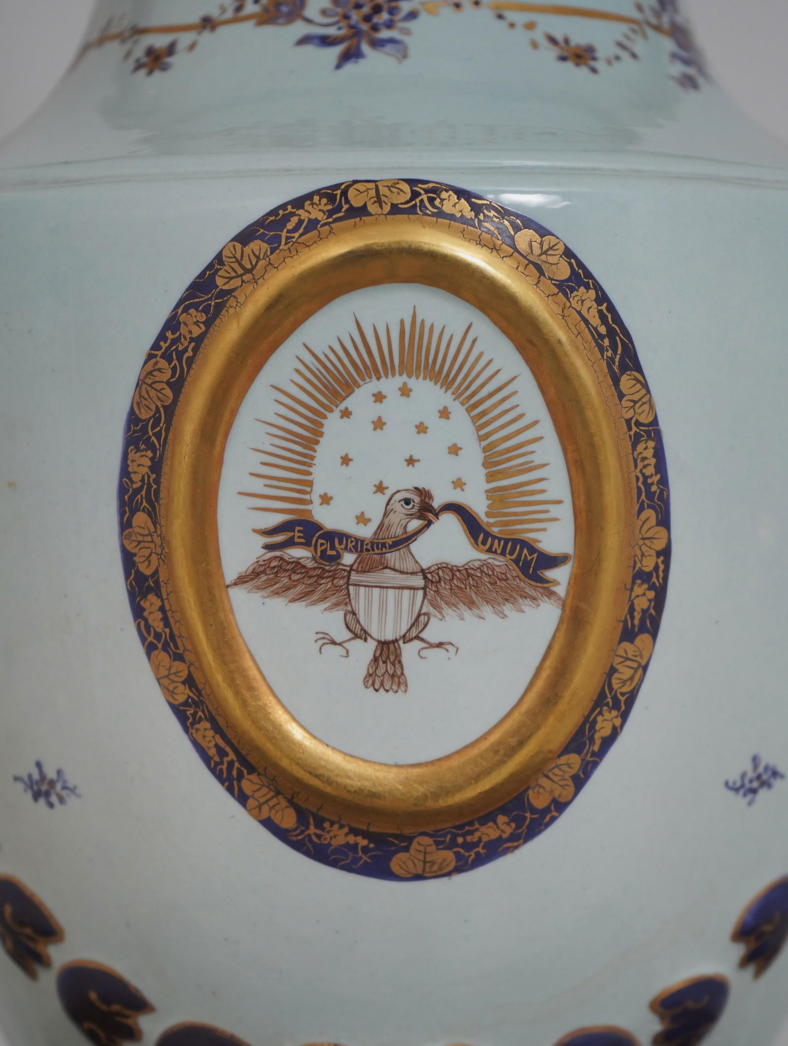 Mottahedeh Vintage Federal Porcelain Urn Table Lamp - 11