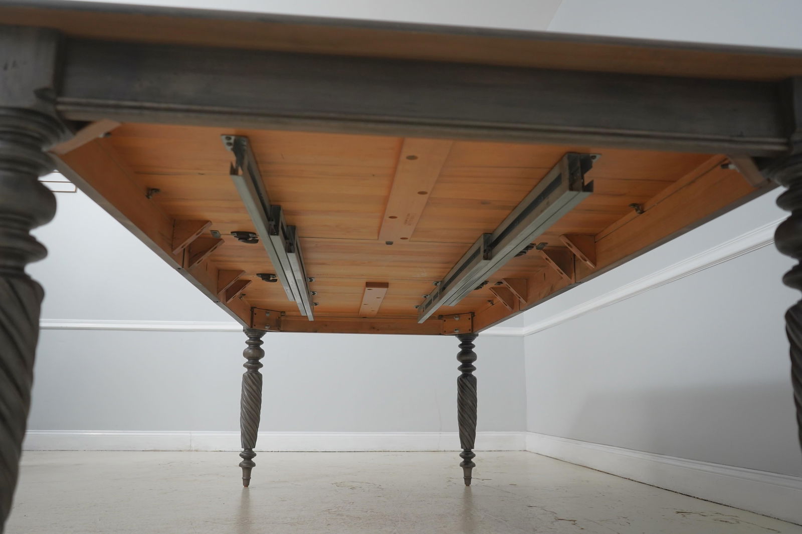 Ethan Allen British Classics Gray Finish Dining Table - 16