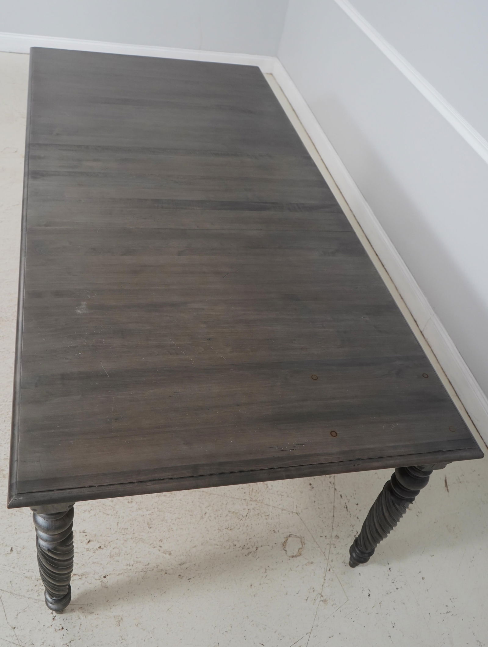 Ethan Allen British Classics Gray Finish Dining Table - 4