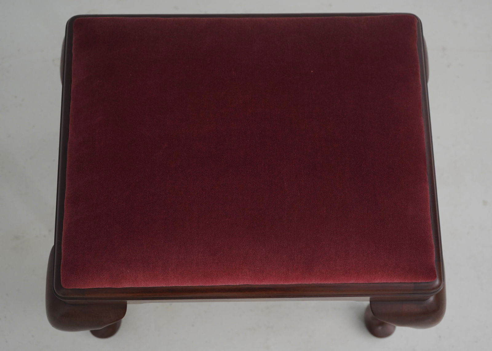 Henkel Harris Queen Anne Cherry Ottoman or Stool - 3