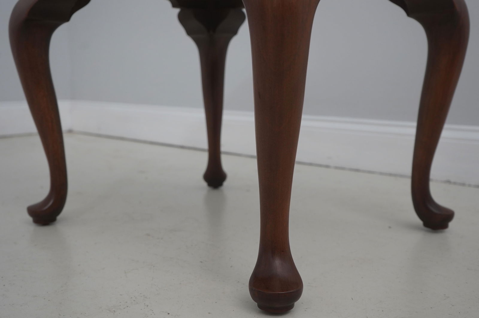 Henkel Harris Queen Anne Cherry Ottoman or Stool - 9