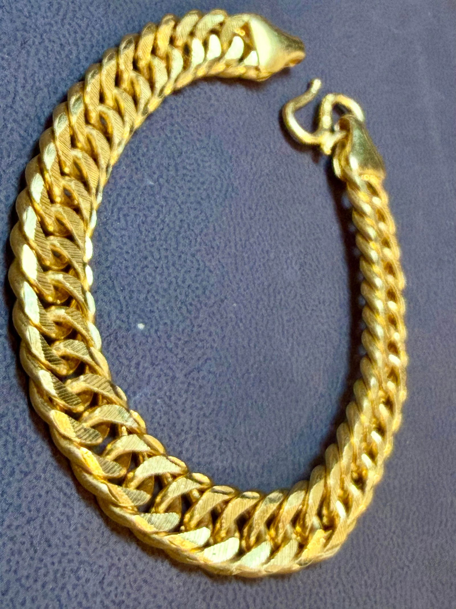 Link 24 Karat Pure Yellow Gold Solid Bracelet, 73 Gm, Unisex , 8 Inch - 6