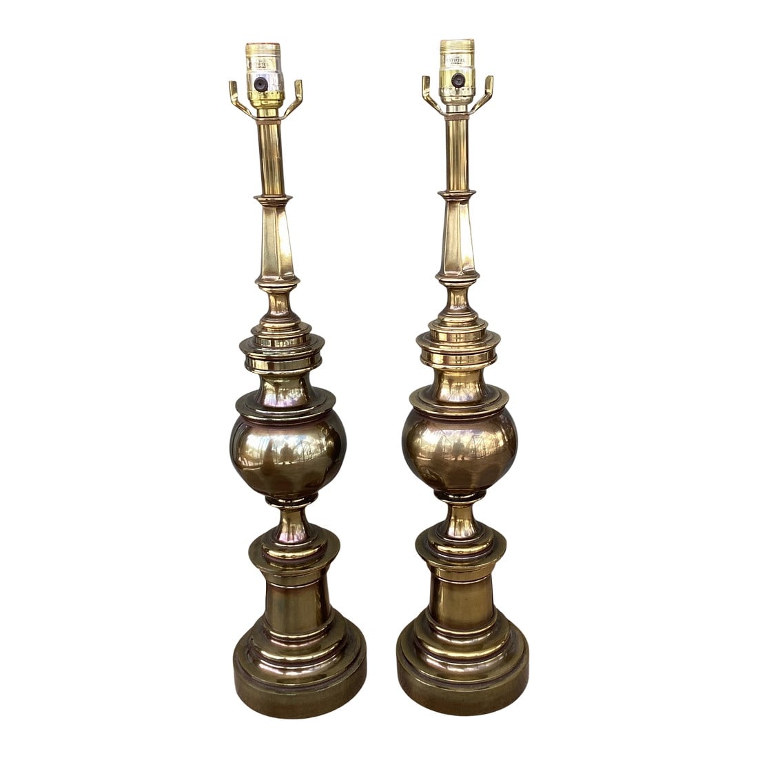 Vintage Stiffel Brass Baluster Lamps - Pair (1 of 5)