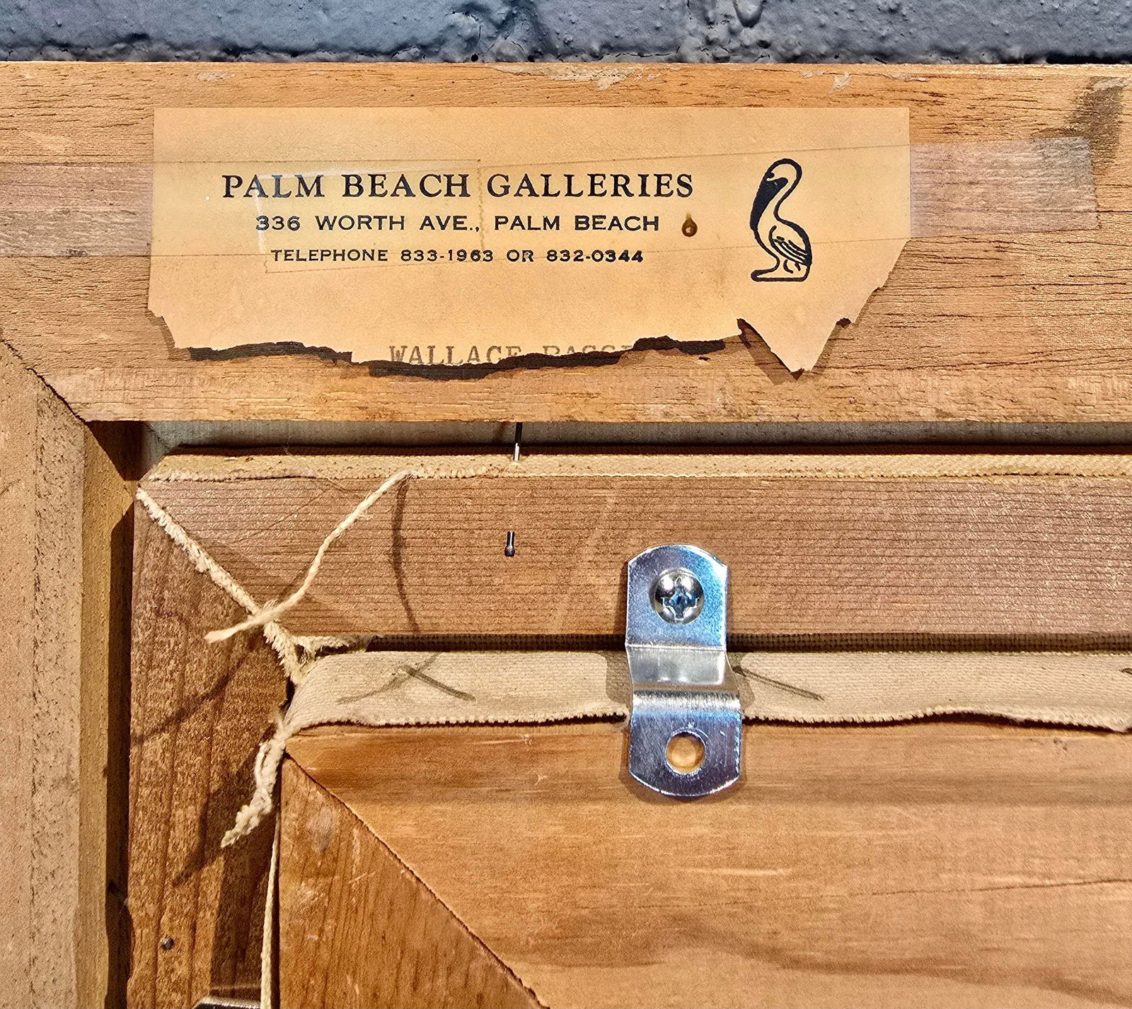 Wallace Bassford- Nude Girl Trying a Flowery Hat in the Mirror- Oil Painting - 7