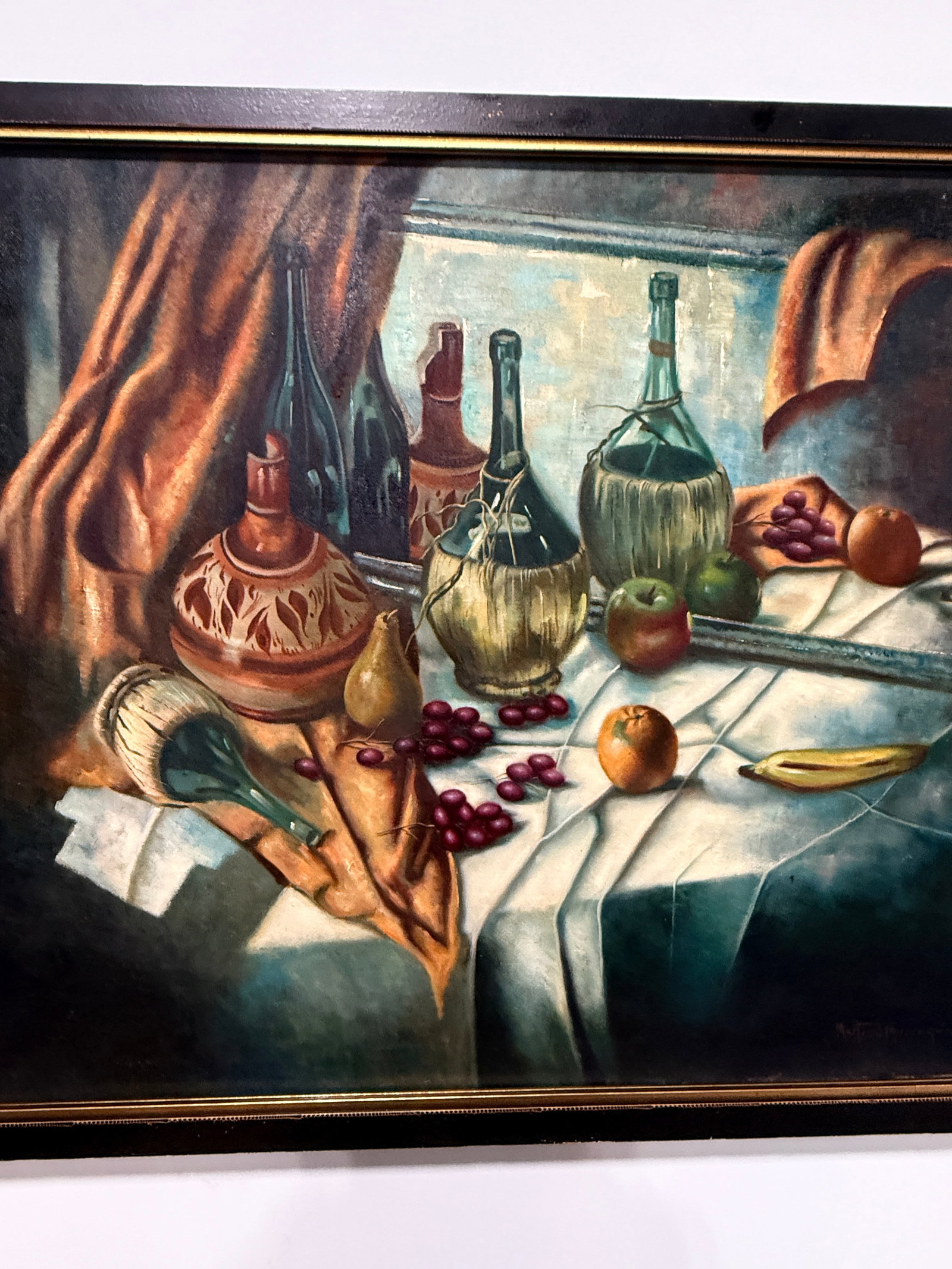 Martin J. Murray (American,1908–1997) "Wine & Fruit Still Life", 1961 - 5