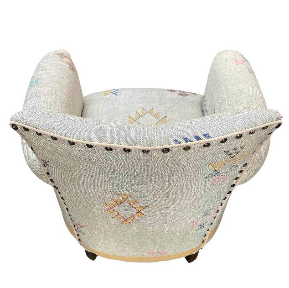 Handcrafted Moroccan Sabra Silk Club Chair - Marrakech - 5