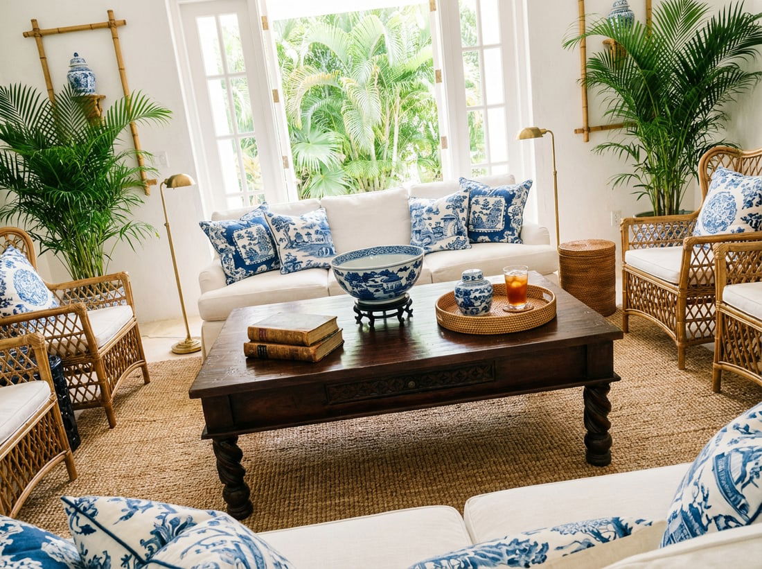 Mediterranean Spanish Revival Solid Wood Barley Twist Coffee Table 58" - 4