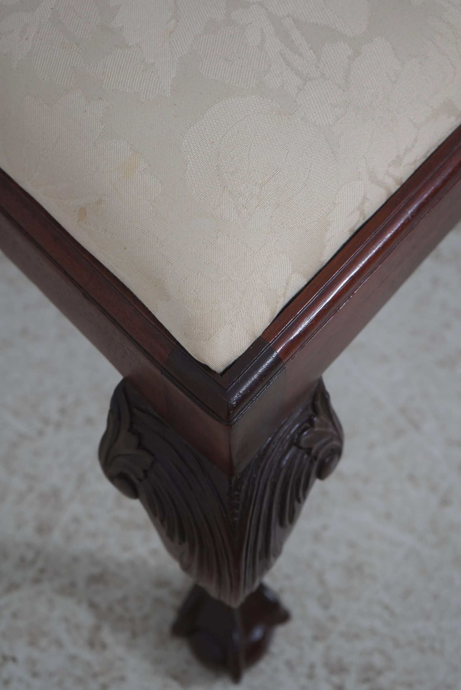 Set of 8 Baker Chippendale Clawfoot Mahogany Dining Chairs - 14