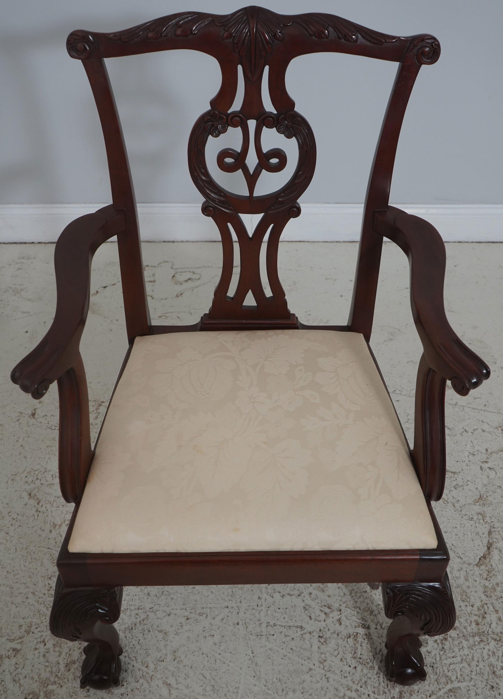 Set of 8 Baker Chippendale Clawfoot Mahogany Dining Chairs - 2