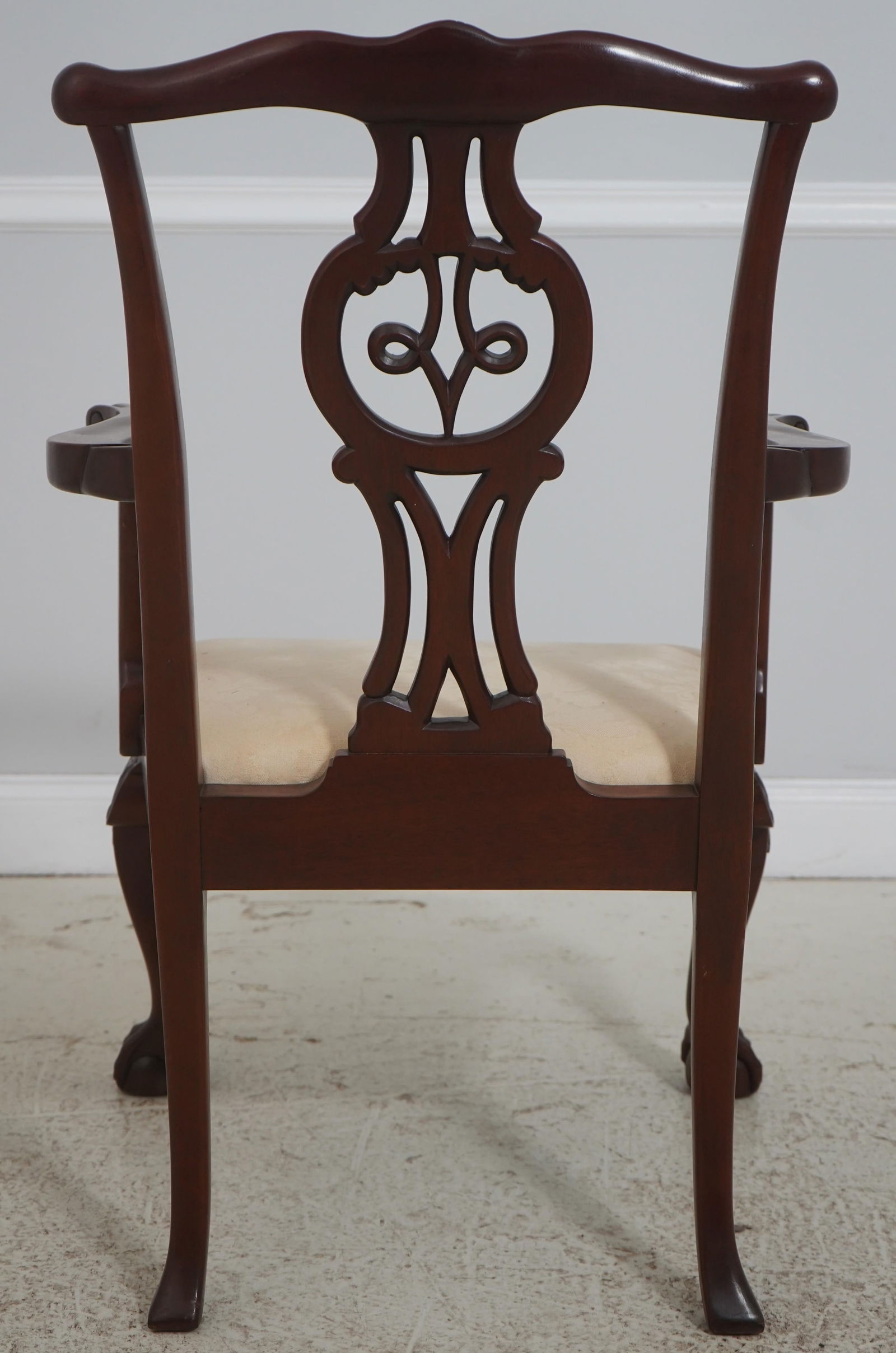 Set of 8 Baker Chippendale Clawfoot Mahogany Dining Chairs - 4