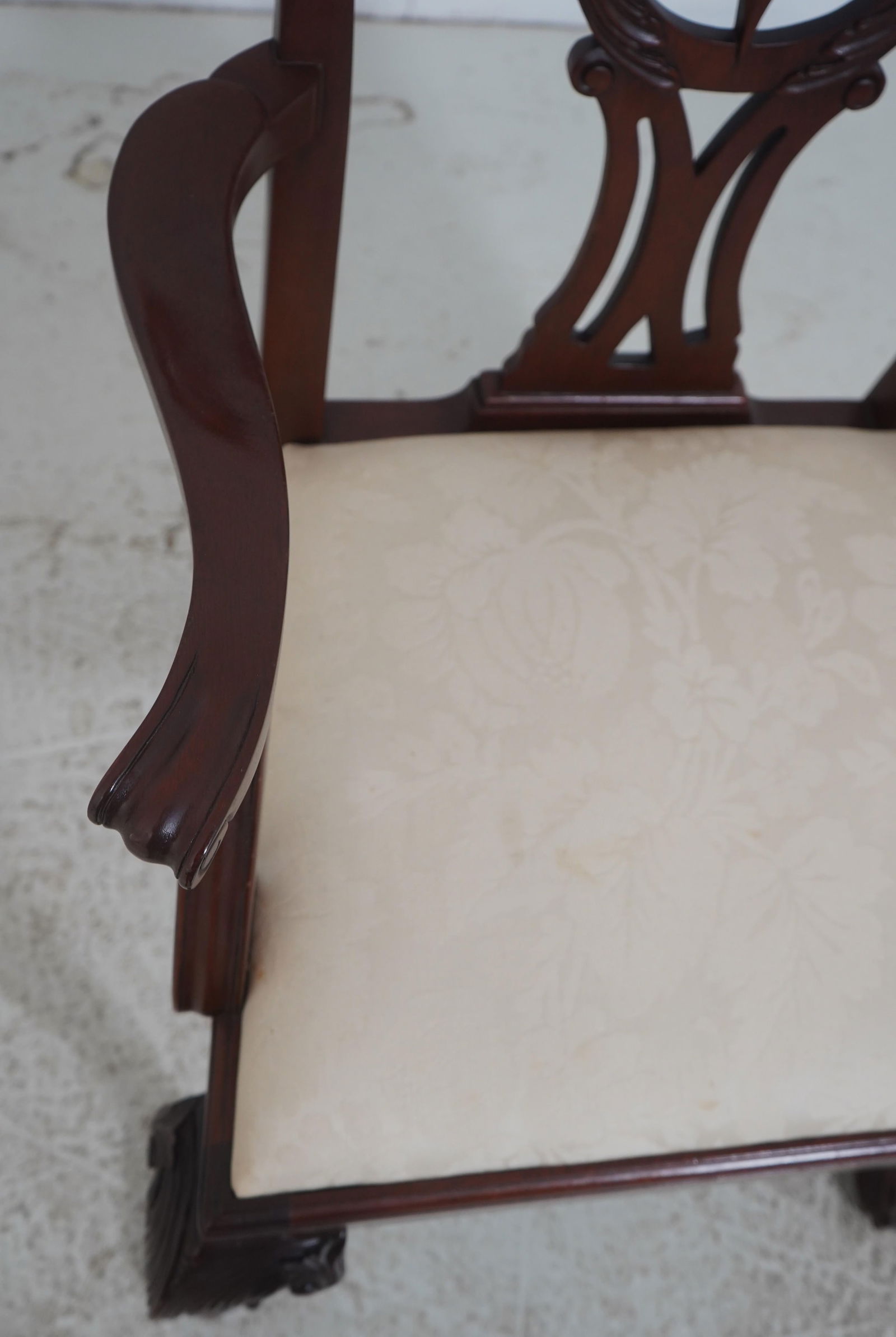 Set of 8 Baker Chippendale Clawfoot Mahogany Dining Chairs - 6