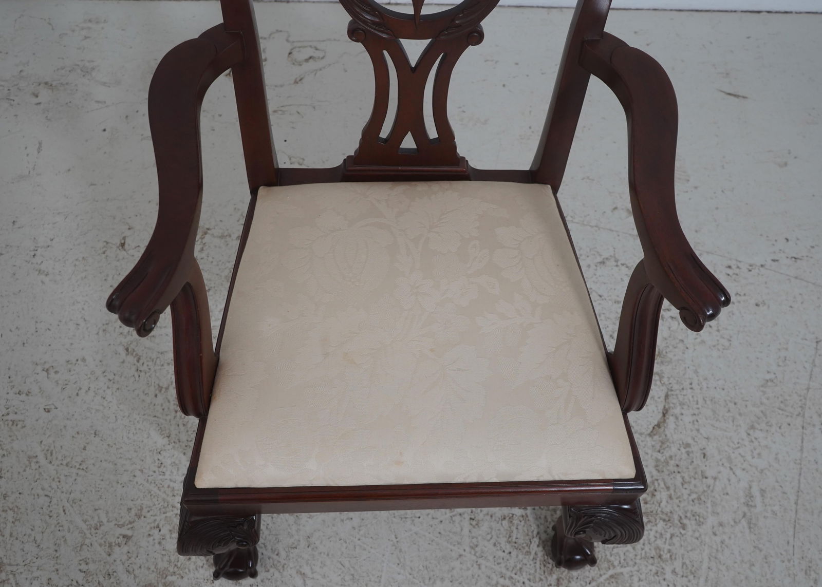 Set of 8 Baker Chippendale Clawfoot Mahogany Dining Chairs - 7