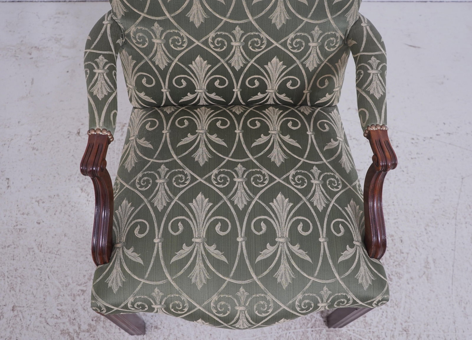 Pair Southwood Newly Upholstered Chippendale Armchairs - 10