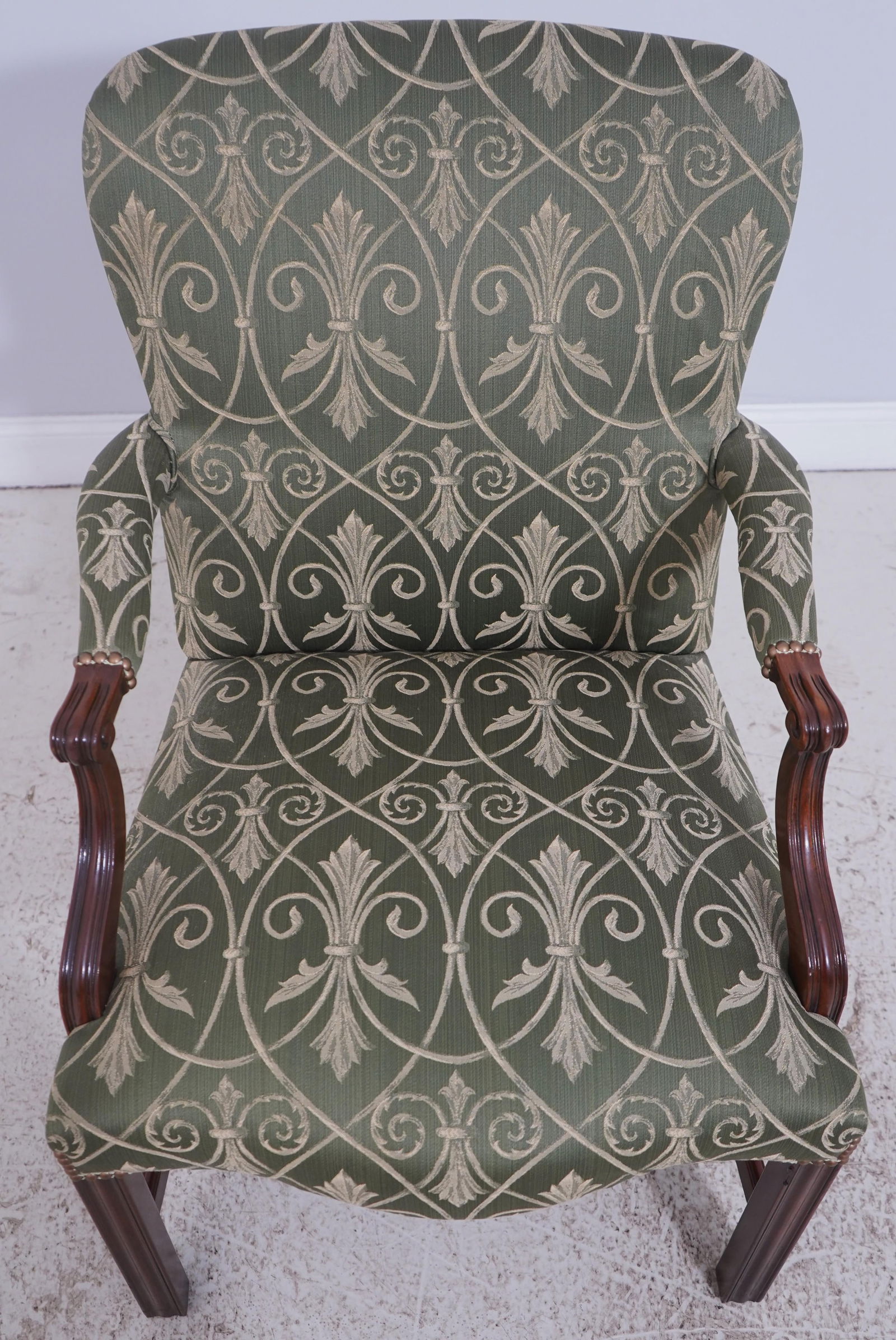 Pair Southwood Newly Upholstered Chippendale Armchairs - 2