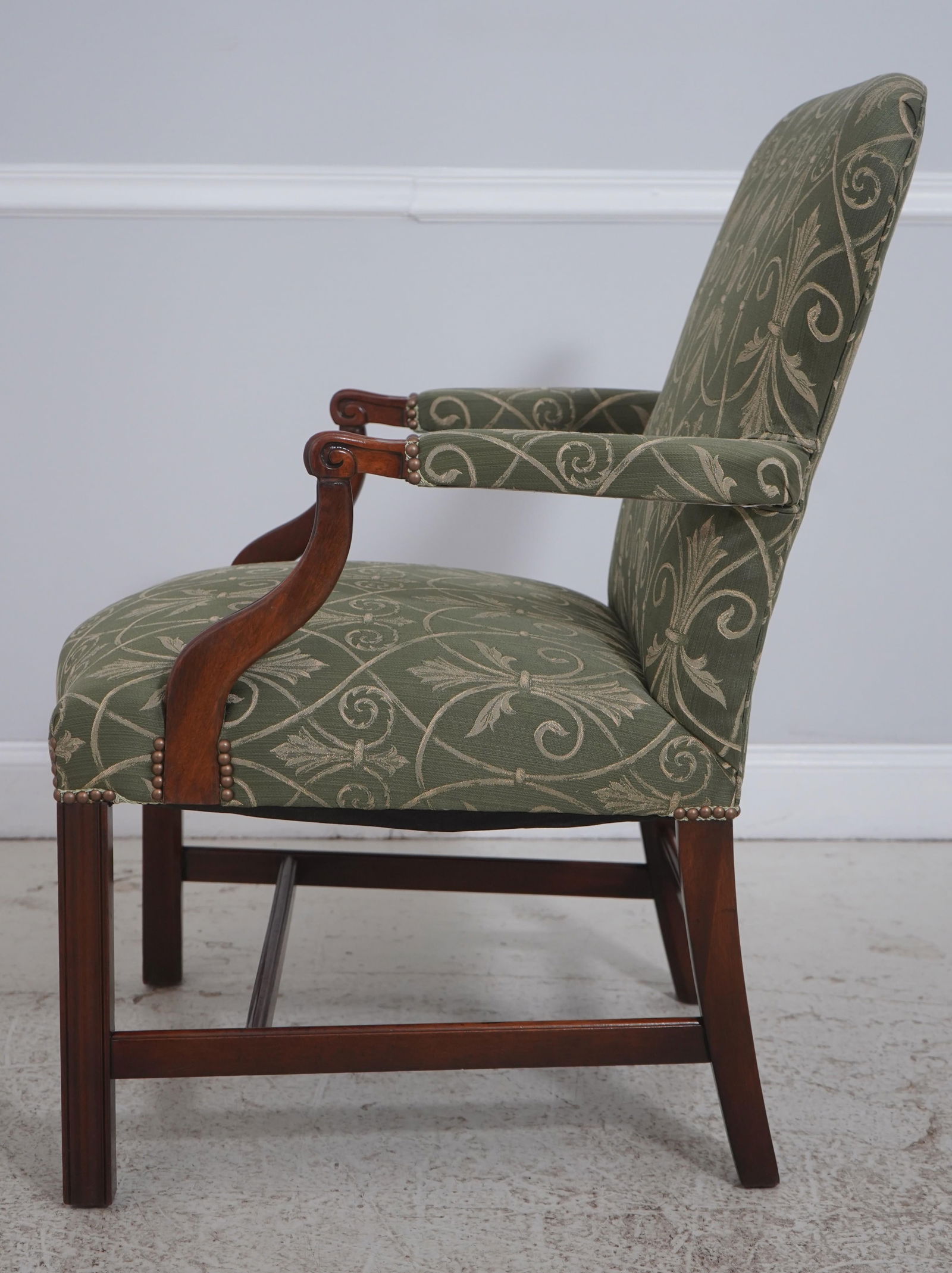 Pair Southwood Newly Upholstered Chippendale Armchairs - 3