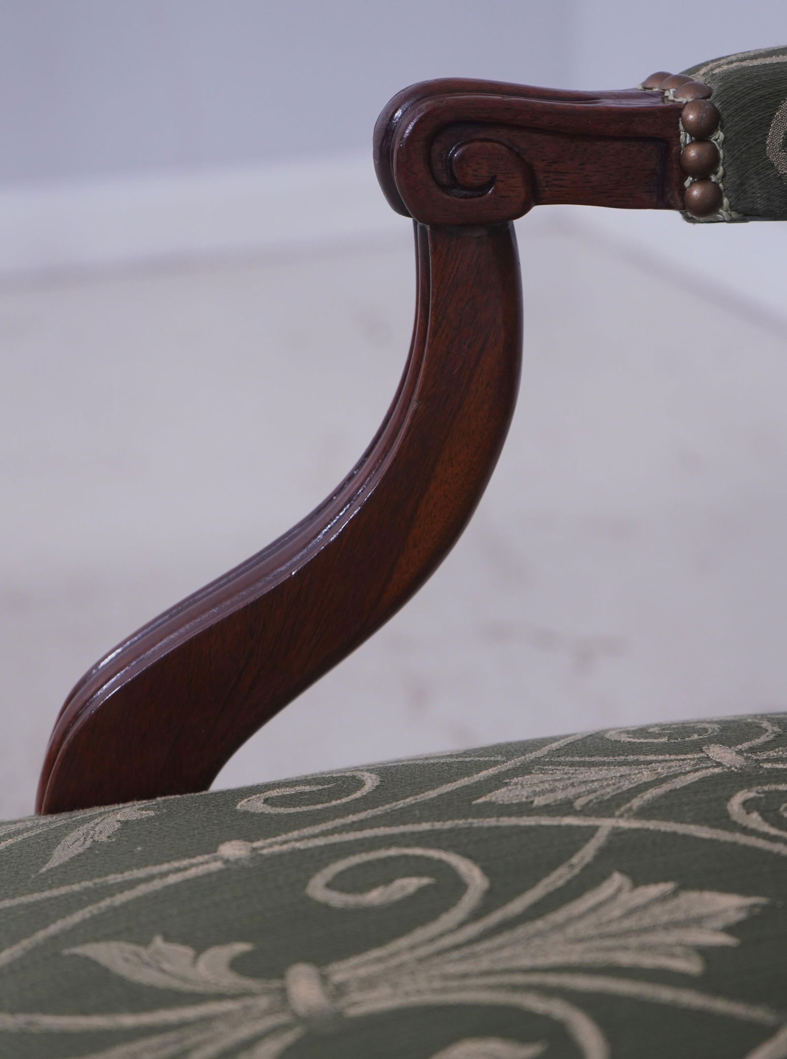 Pair Southwood Newly Upholstered Chippendale Armchairs - 7