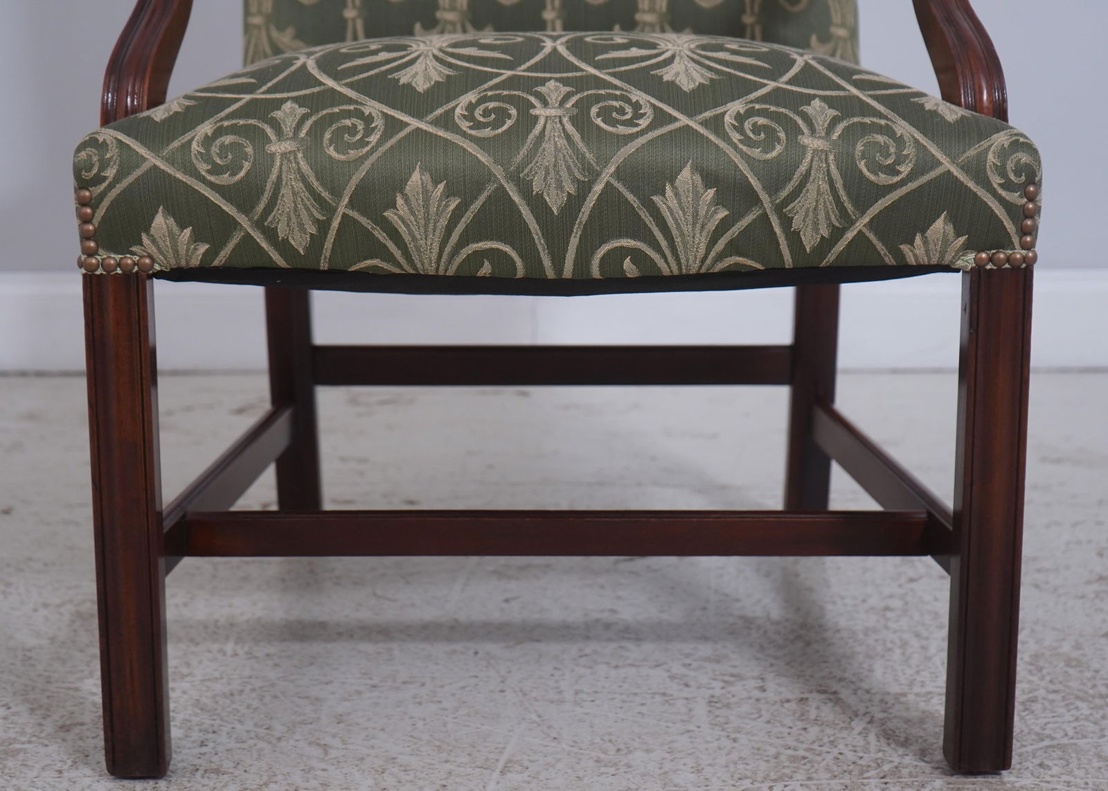 Pair Southwood Newly Upholstered Chippendale Armchairs - 8