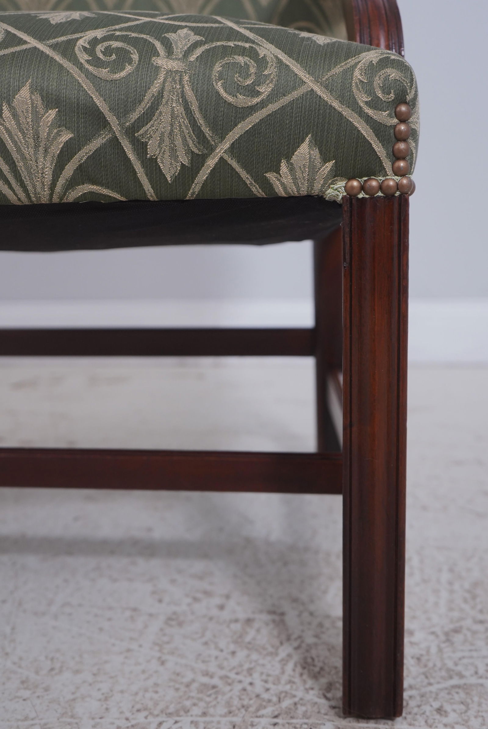 Pair Southwood Newly Upholstered Chippendale Armchairs - 9