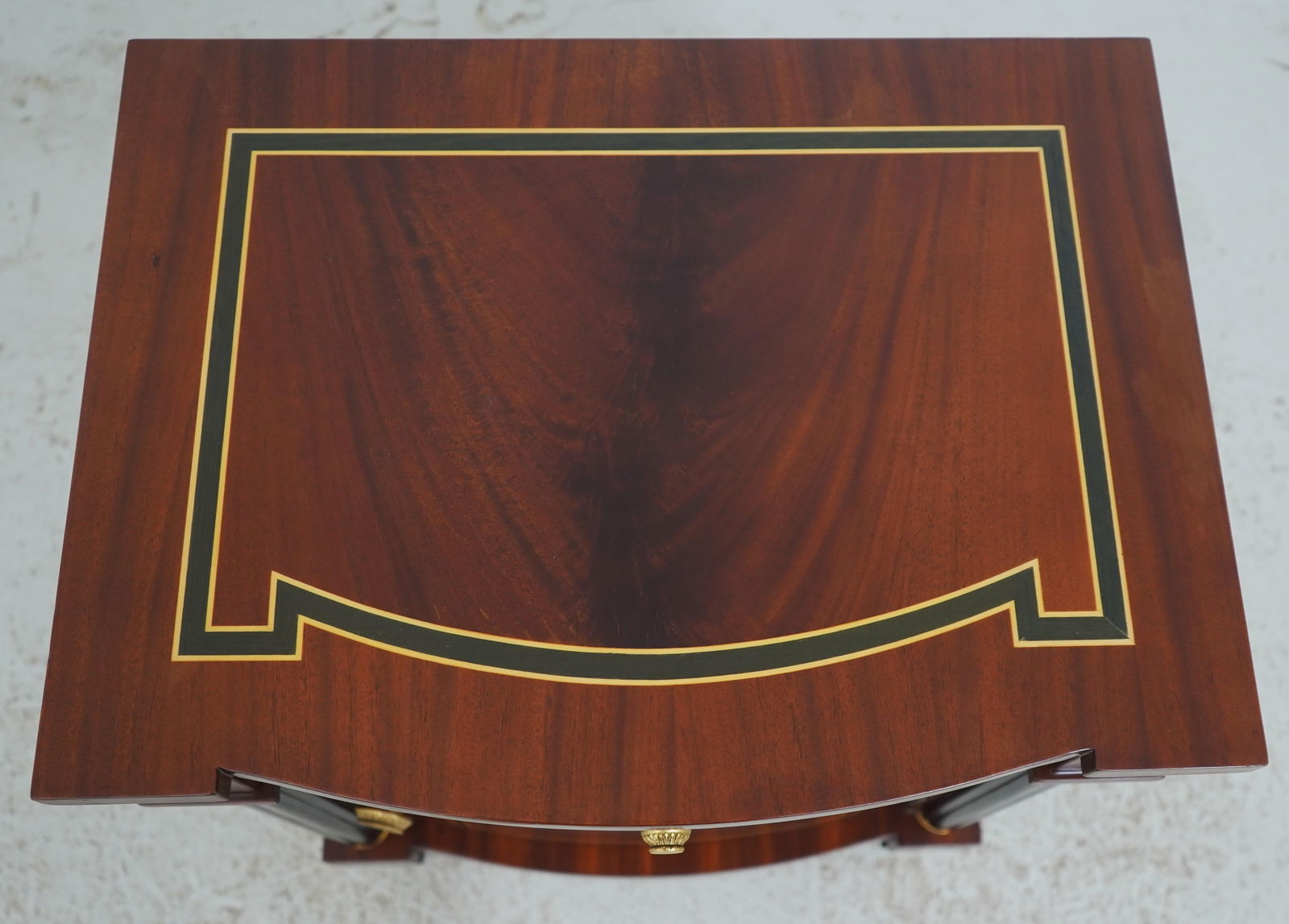 Pair Italian Versace Mahogany Nightstands - 8