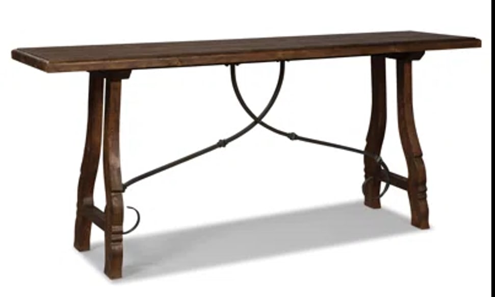Large Spanish Revival, Mediterranean Style Console Table – 76" - 3