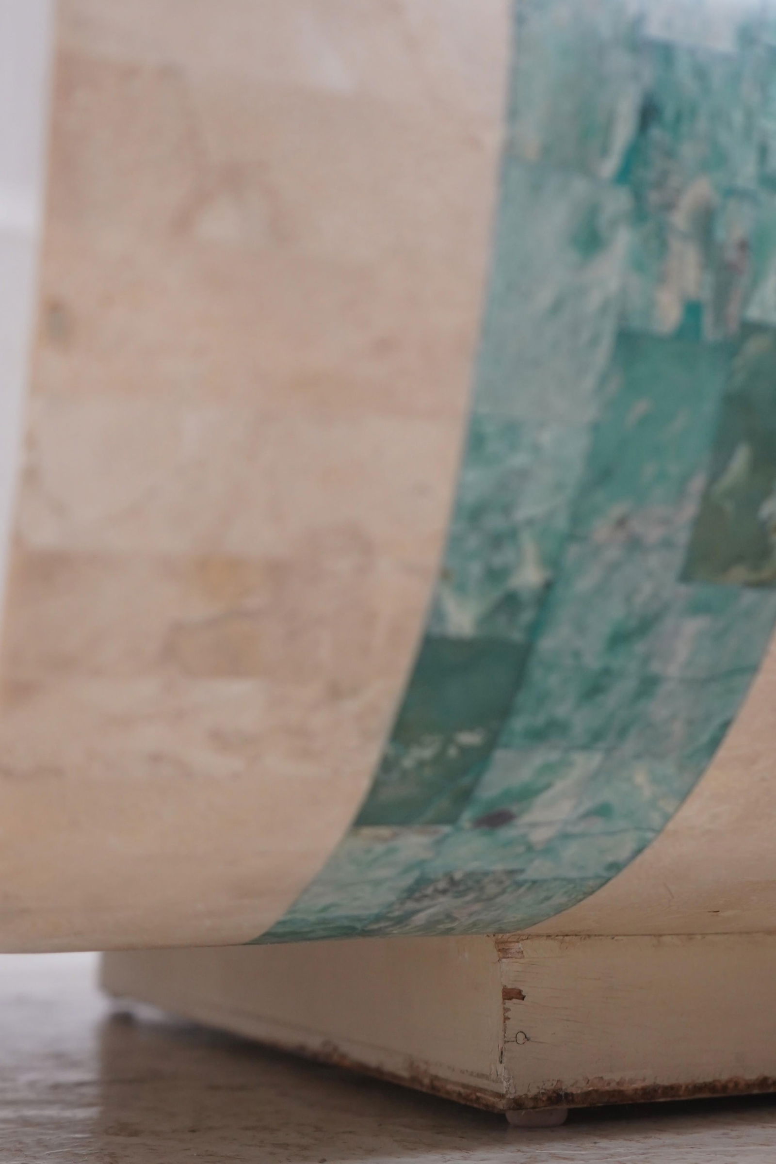 Maitland Smith Modern Design Tessellated Marble Coffee Table - 7