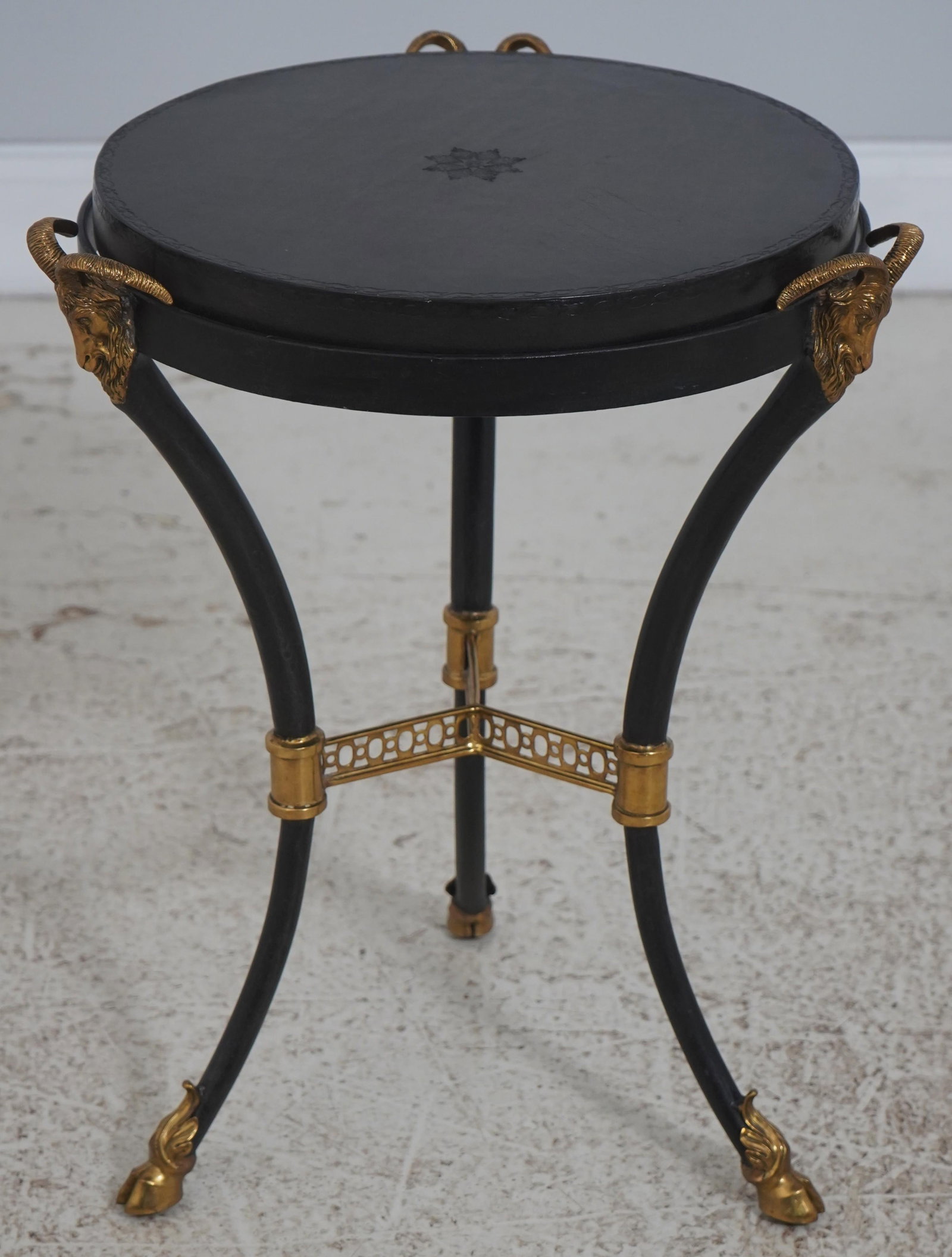 Labarge Regency Style Rams Head Round Occasional Table - 2