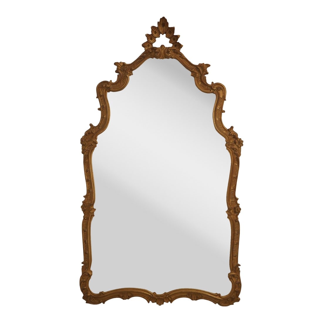 Carvers Guild Gold Finish Decorator Mirror: Age: Approx: 20 Years Old Details: Ornate Carved Frame Quality Construction Nice Gold Finish Italian Style Condition: Excellent Clean Original Finish & Condition Size: 28.5w x 2d x 50h 