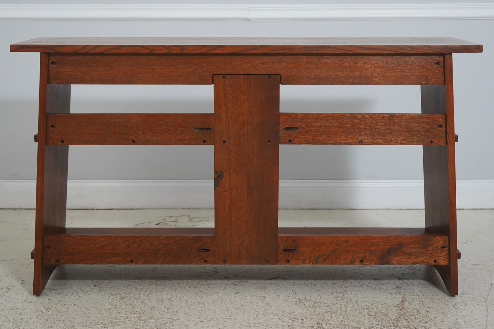 Stickley 1 Drawer Mission Oak Console Bookcase Table ~ Rare - 14