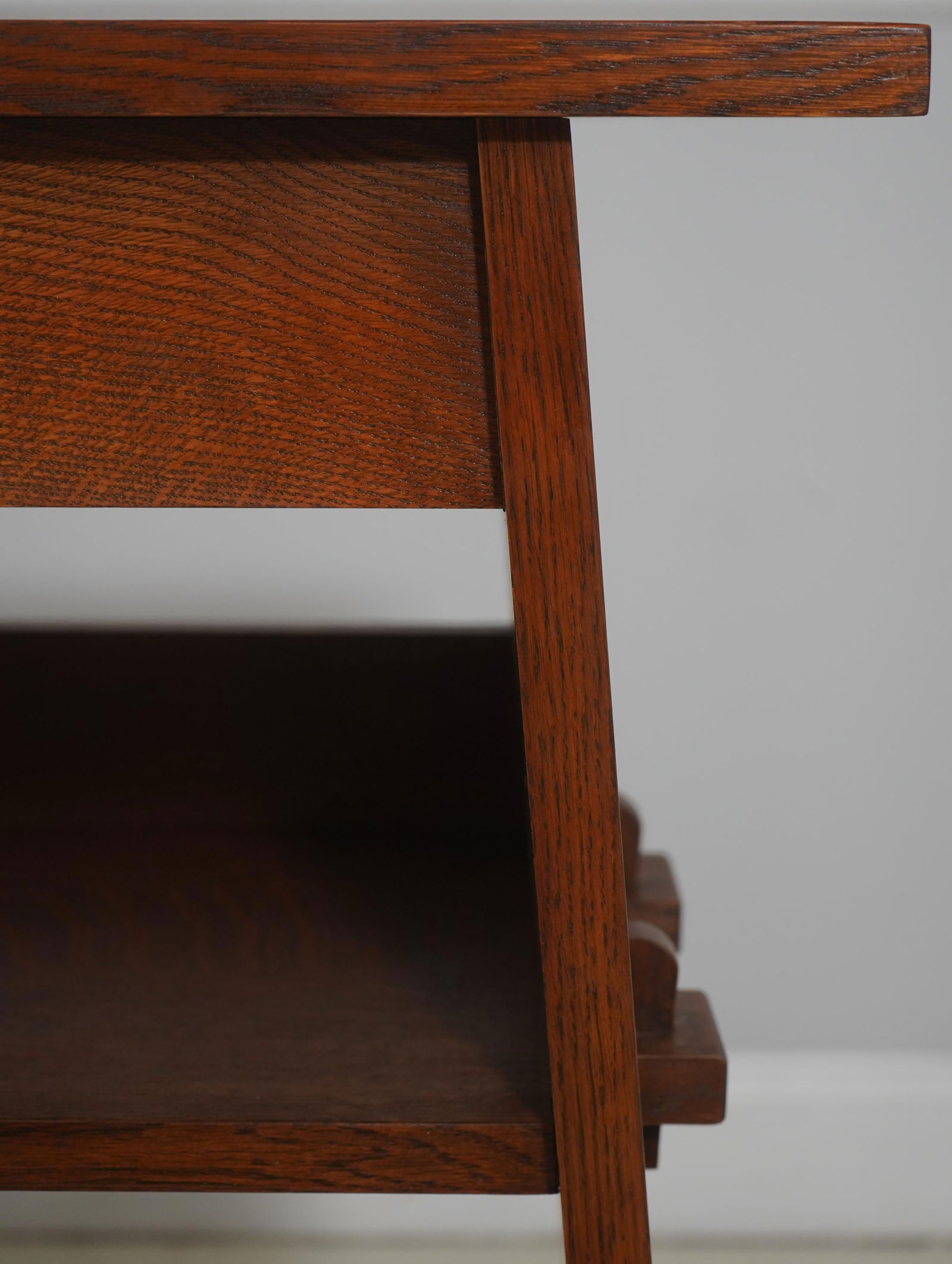 Stickley 1 Drawer Mission Oak Console Bookcase Table ~ Rare - 6