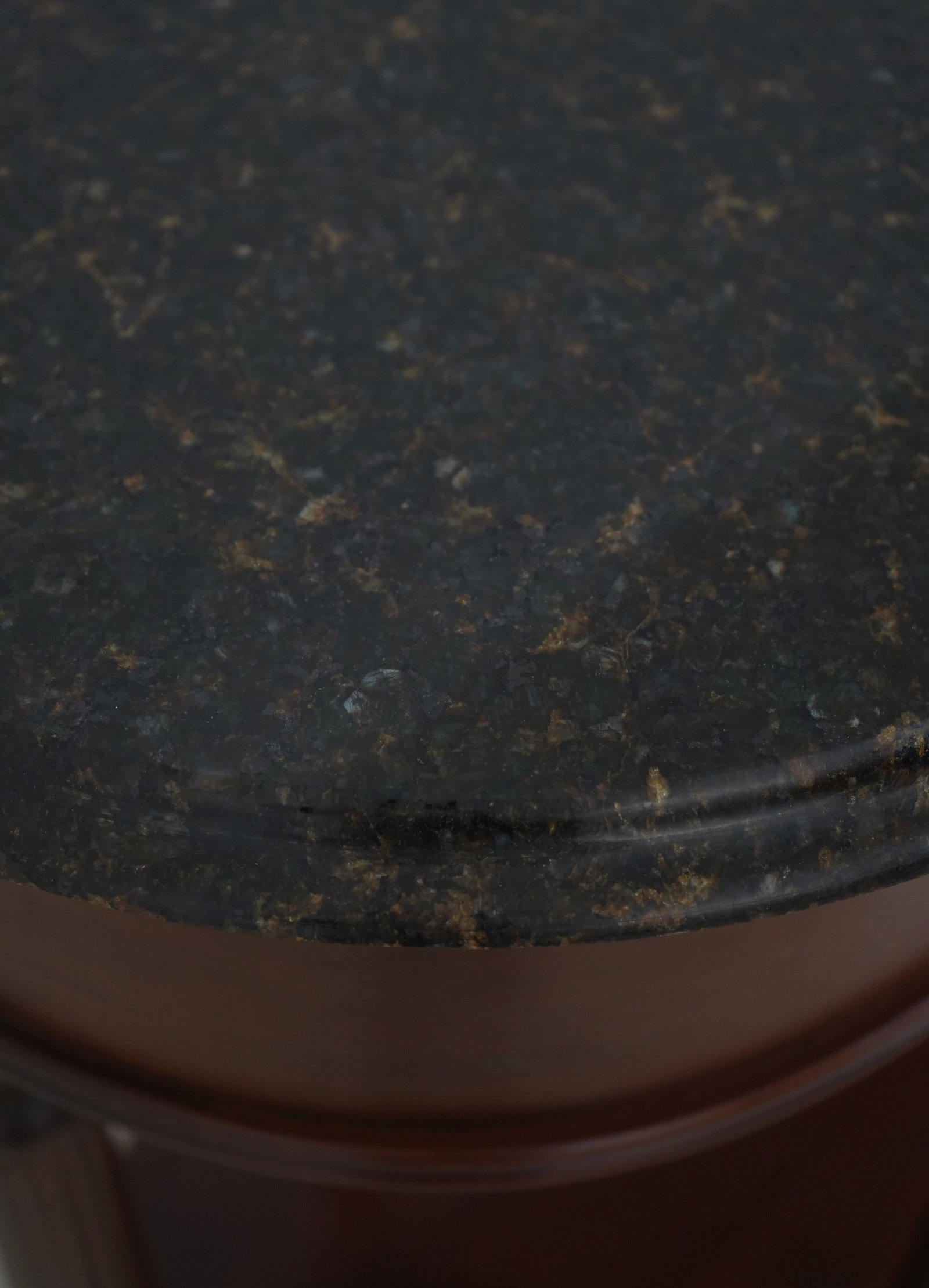 Harden Marble Top Cherry 1 Drawer Console Serving Table - 11