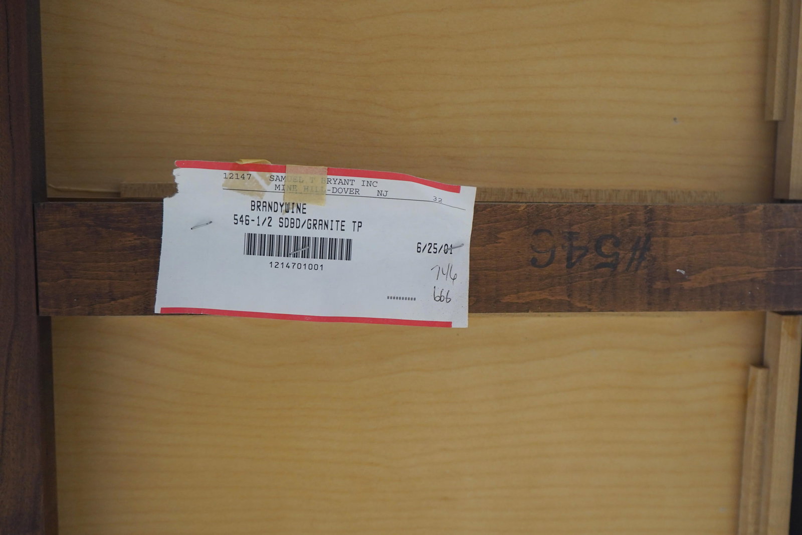 Harden Marble Top Cherry 1 Drawer Console Serving Table - 18