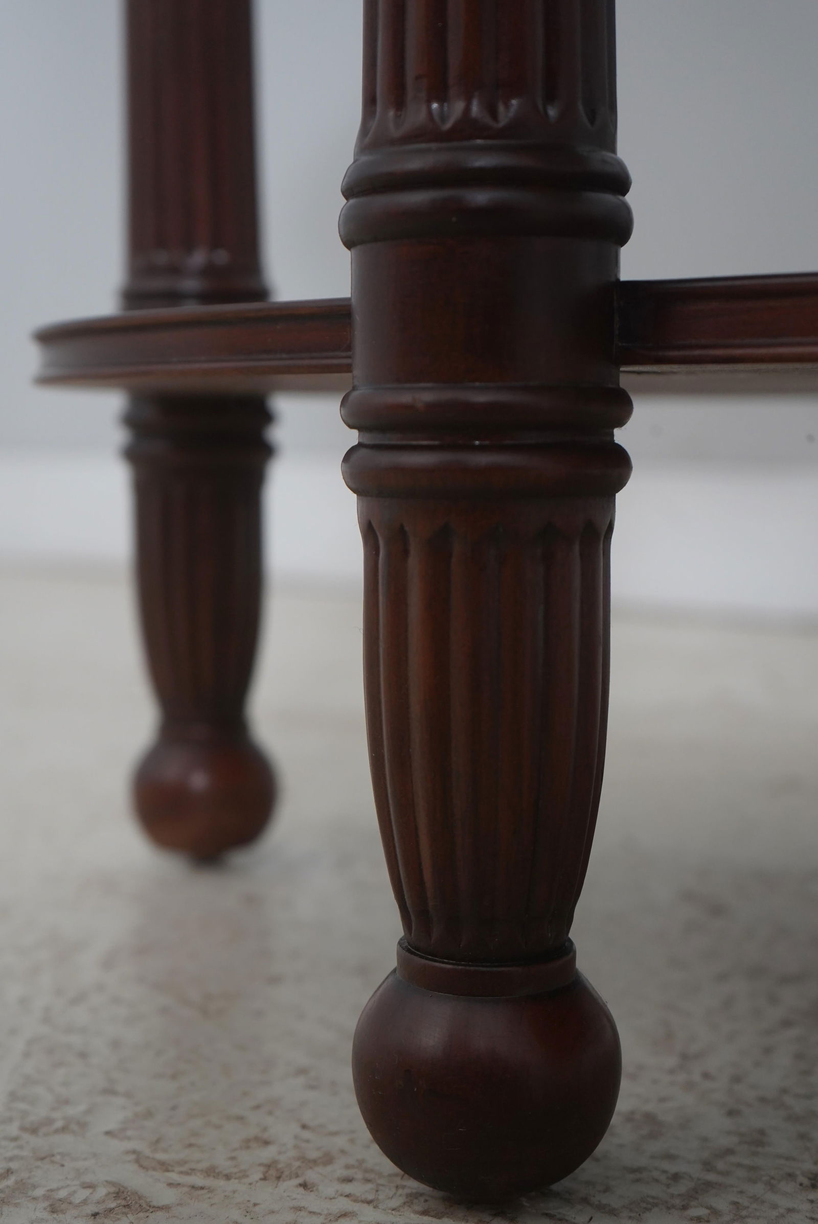 Harden Marble Top Cherry 1 Drawer Console Serving Table - 9