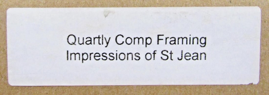 Steven Quartly Impressions of St. Jean Limited Edition Canvas Giclee 43/200 - 12