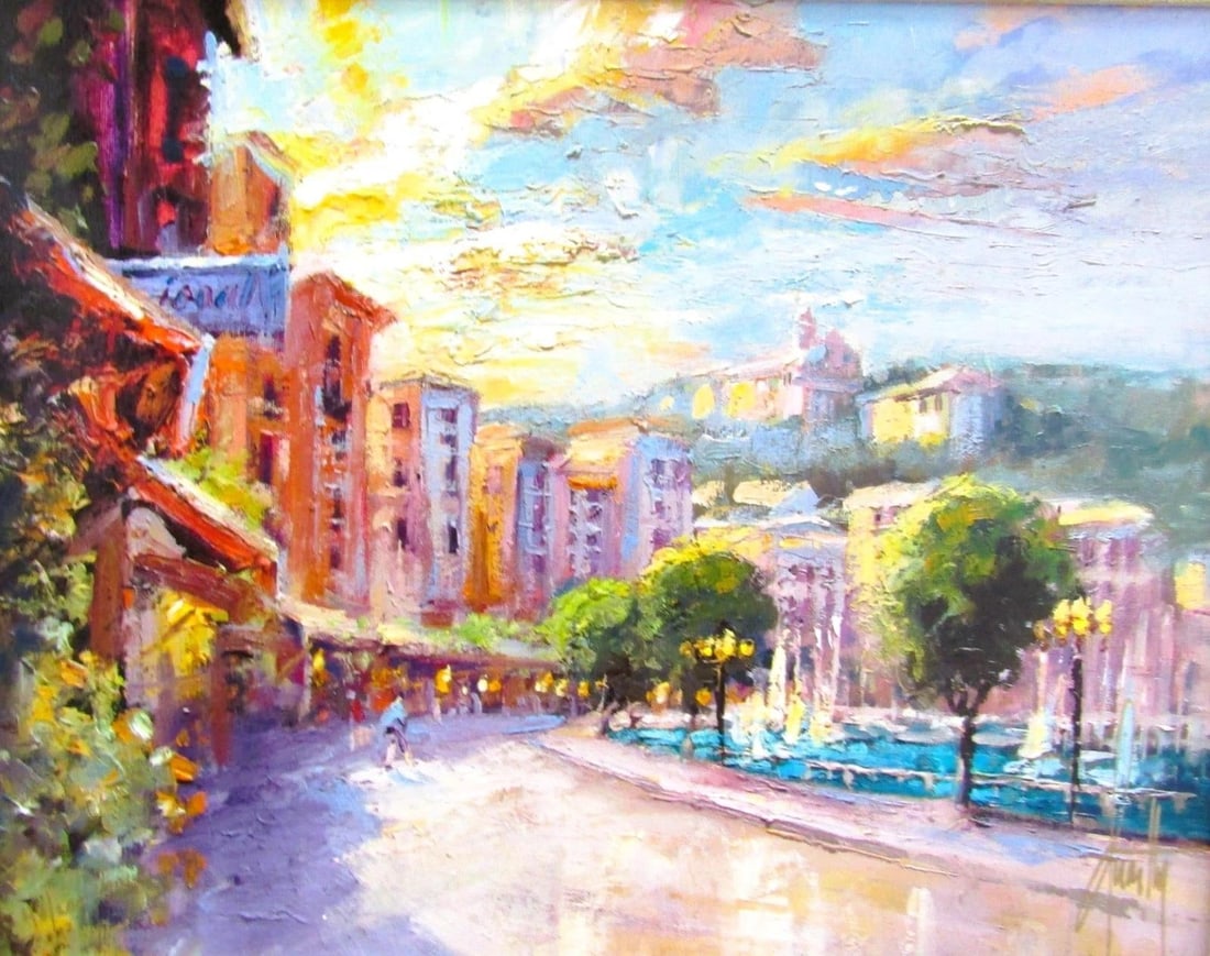Steven Quartly Impressions of St. Jean Limited Edition Canvas Giclee 43/200 - 3