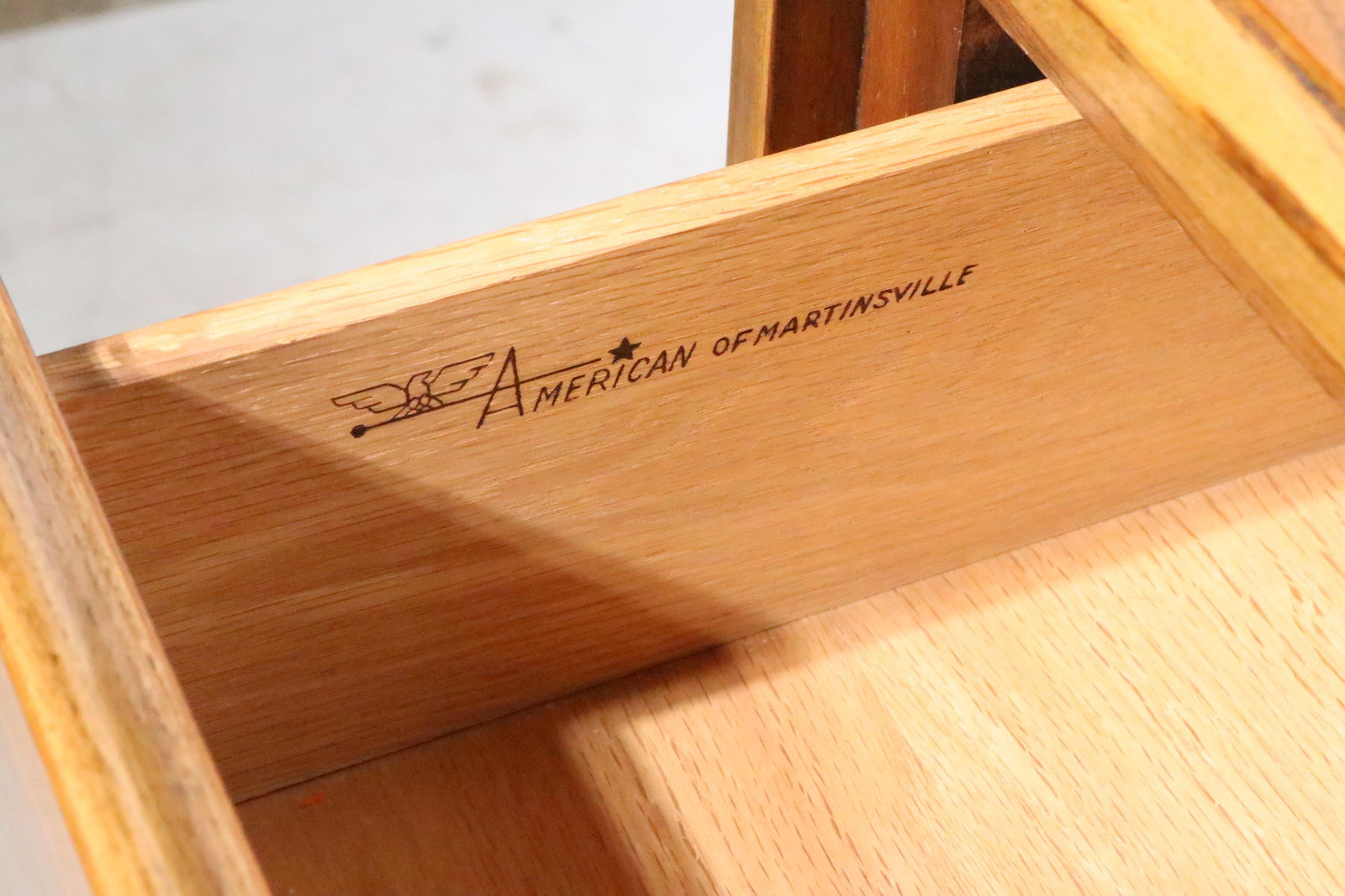 Nine Drawer Mid 20th Century Dresser by American of Martinsville - 15