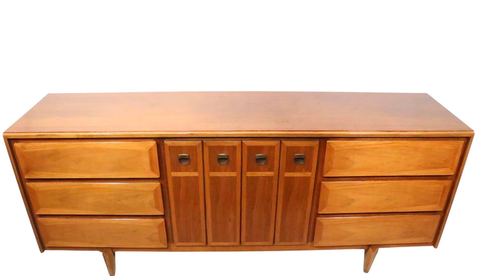 Nine Drawer Mid 20th Century Dresser by American of Martinsville - 9