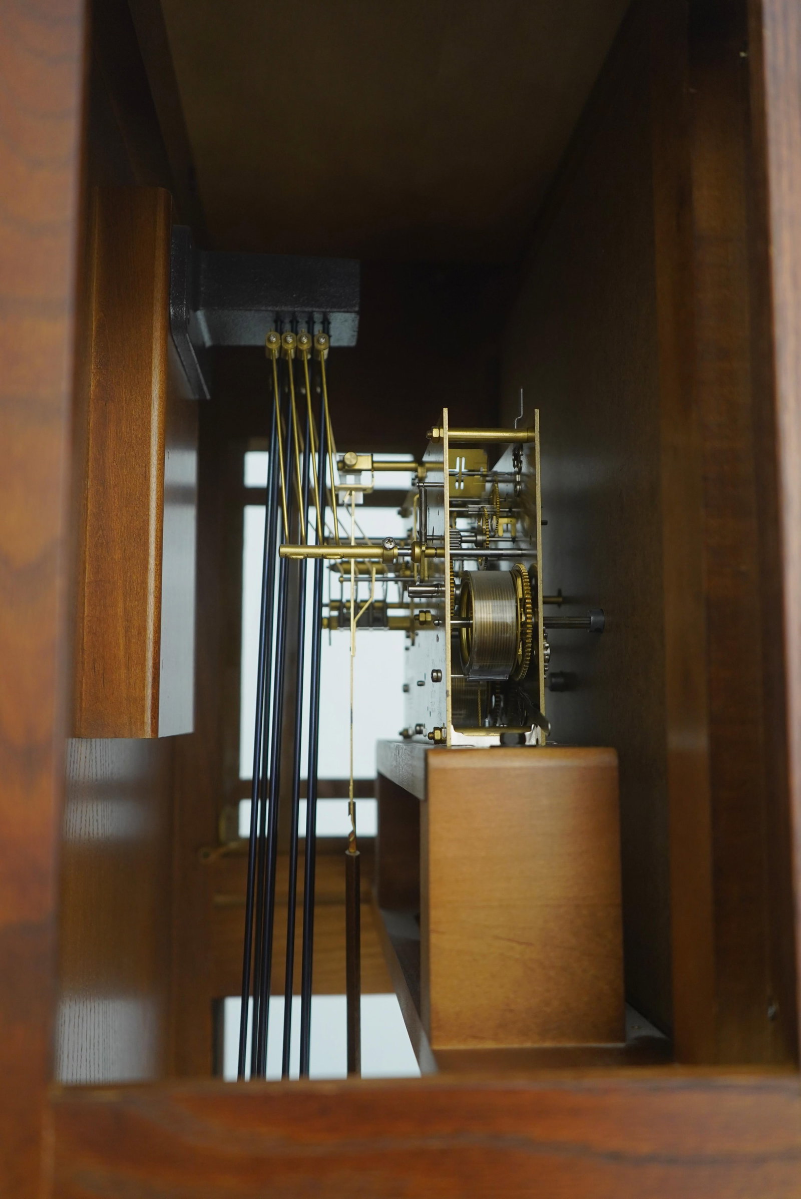 Howard Miller Mission Oak Grandfather Hall Clock - 13