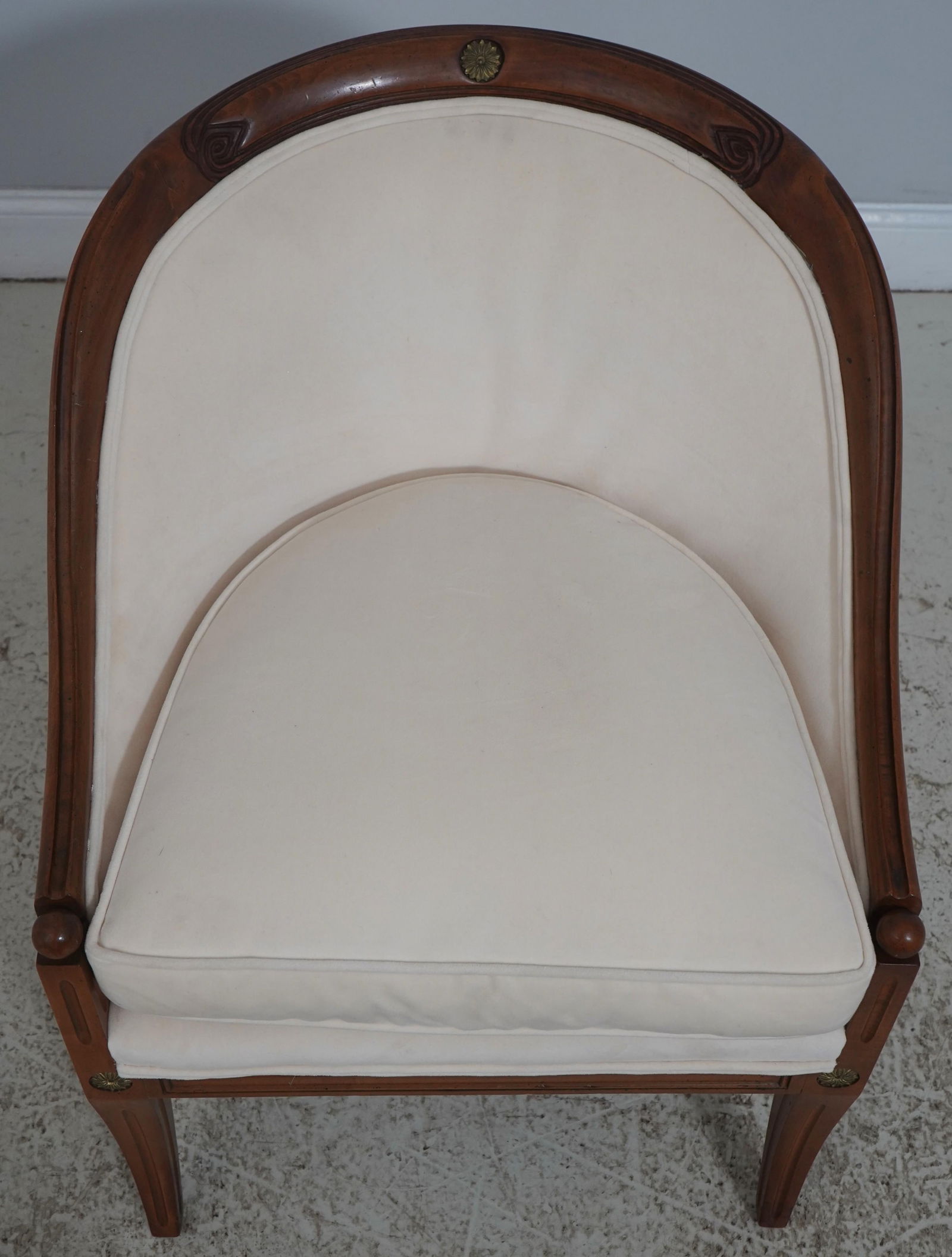 Pair of French Regency Style Mahogany Tub Chairs - 2