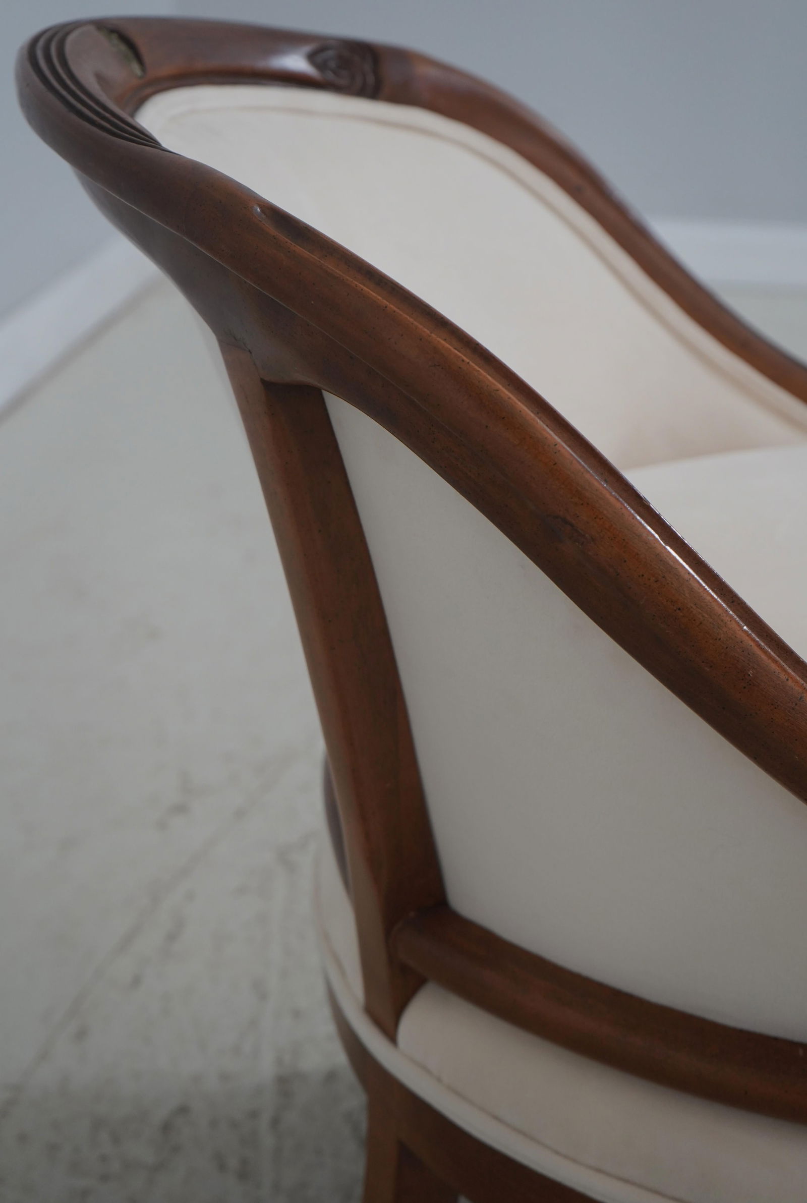 Pair of French Regency Style Mahogany Tub Chairs - 7