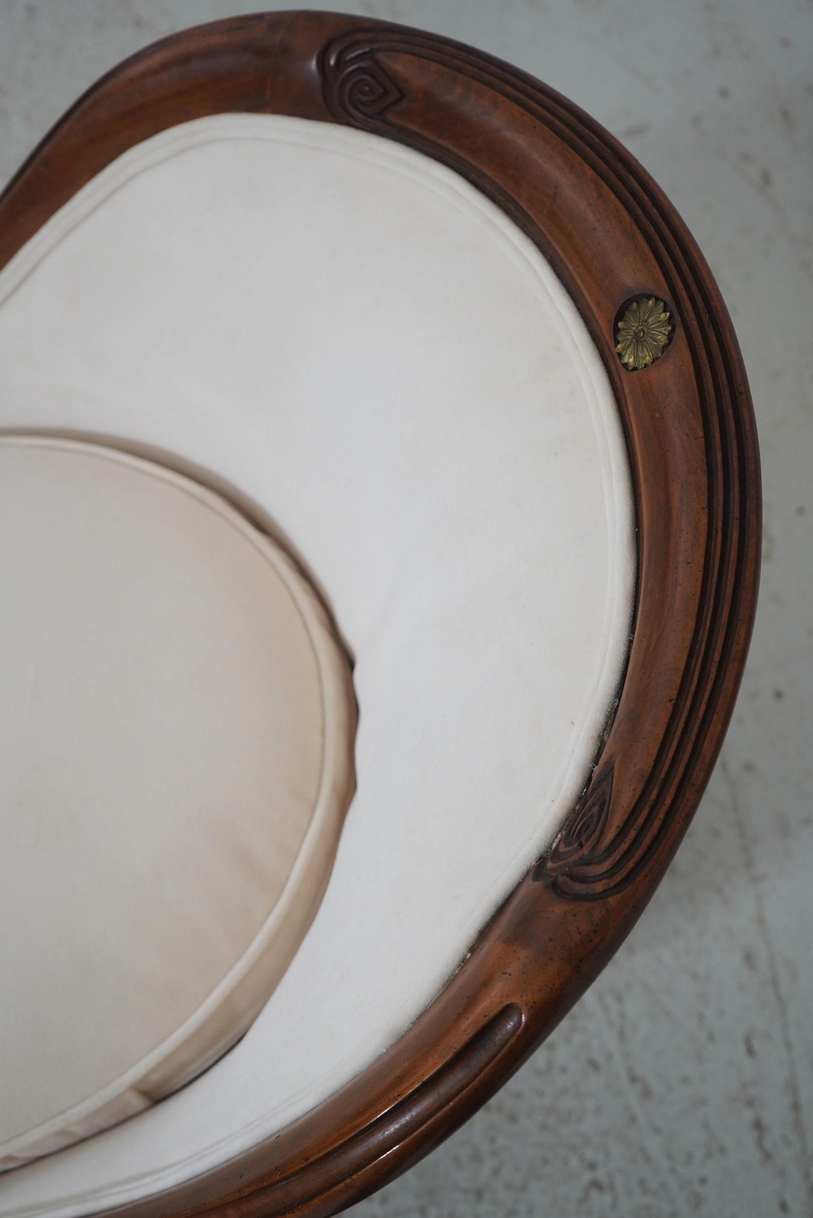 Pair of French Regency Style Mahogany Tub Chairs - 8