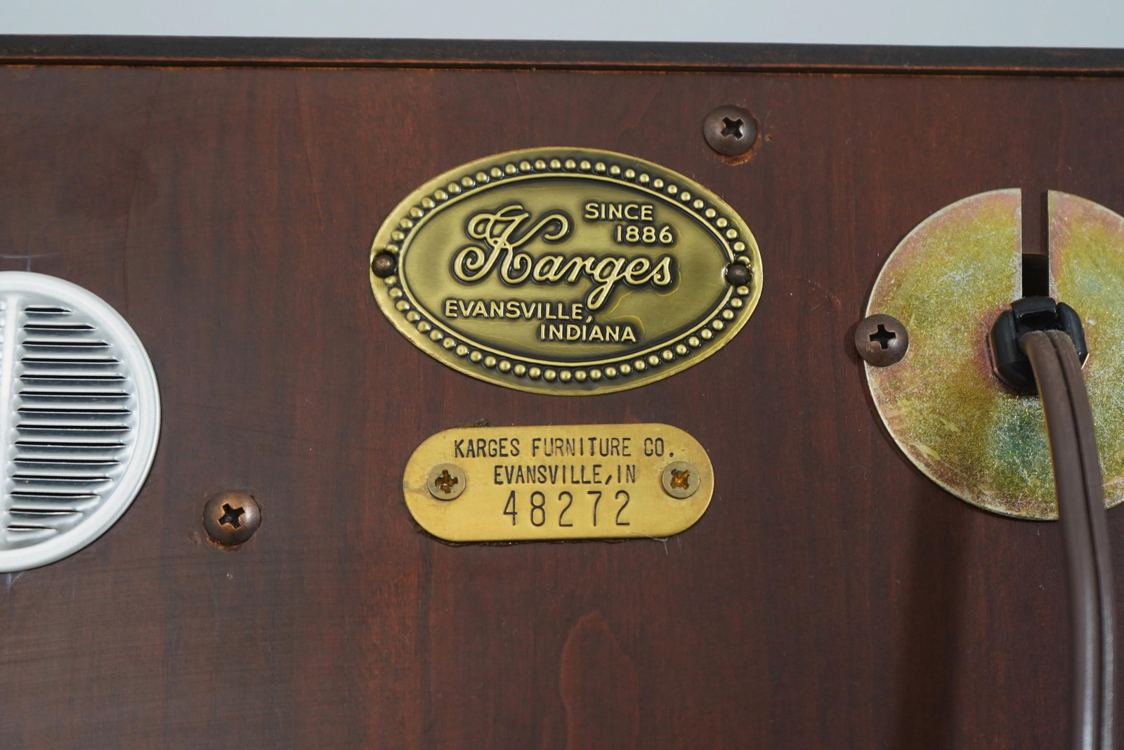 Karges 4 Door Mahogany Breakfront China Cabinet - 18