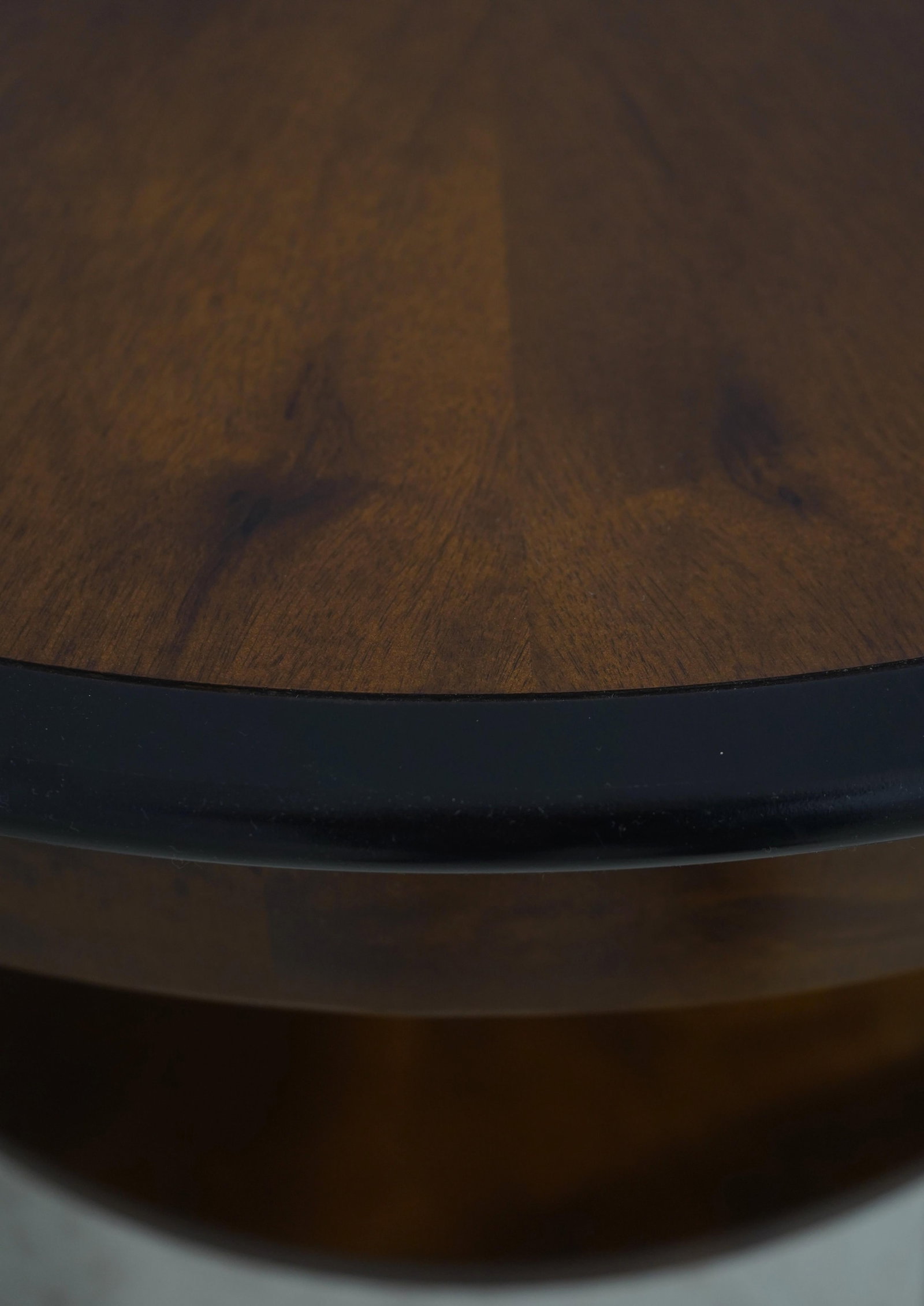 Pair French Empire Style Round Lamp Tables - 5