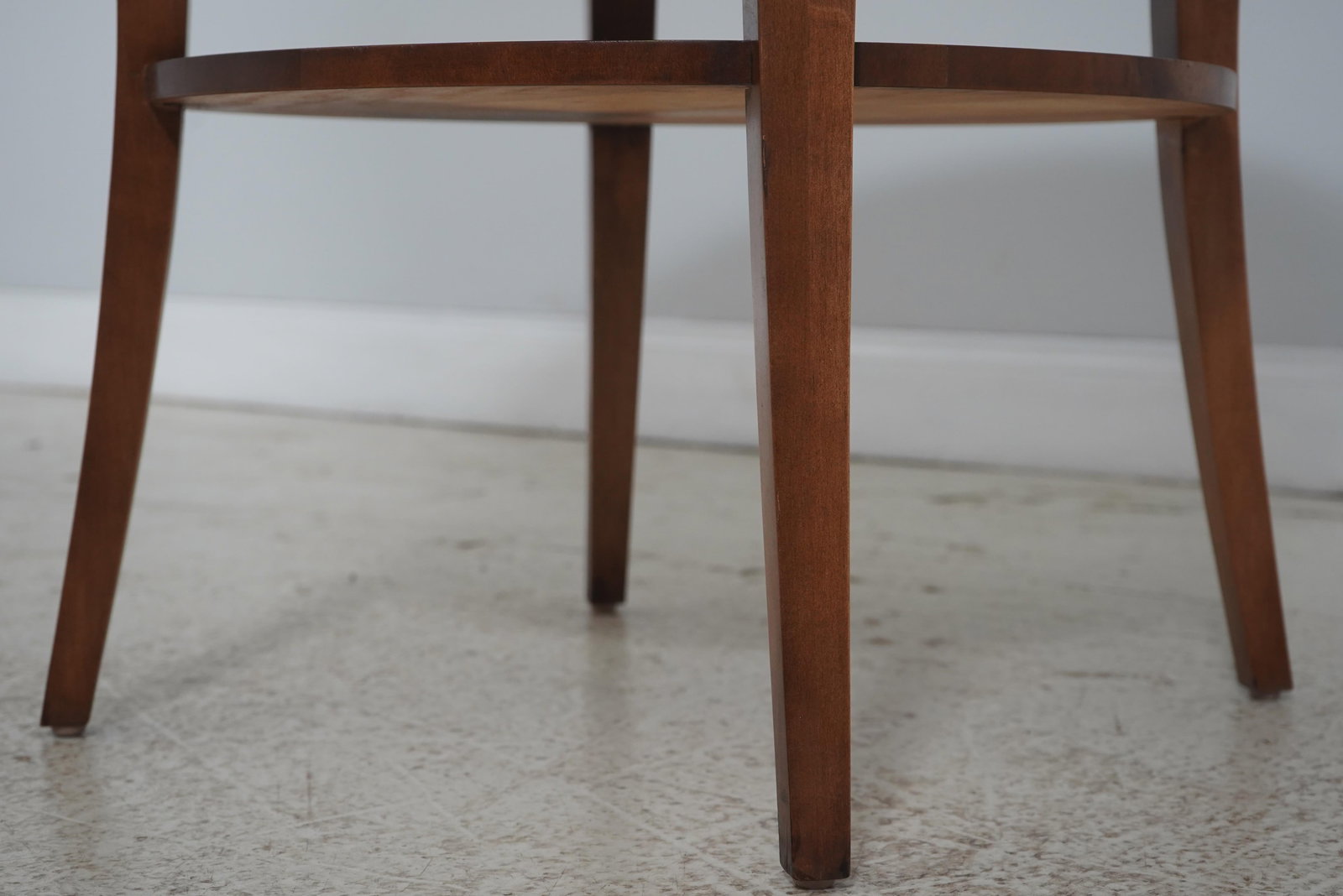 Pair French Empire Style Round Lamp Tables - 9