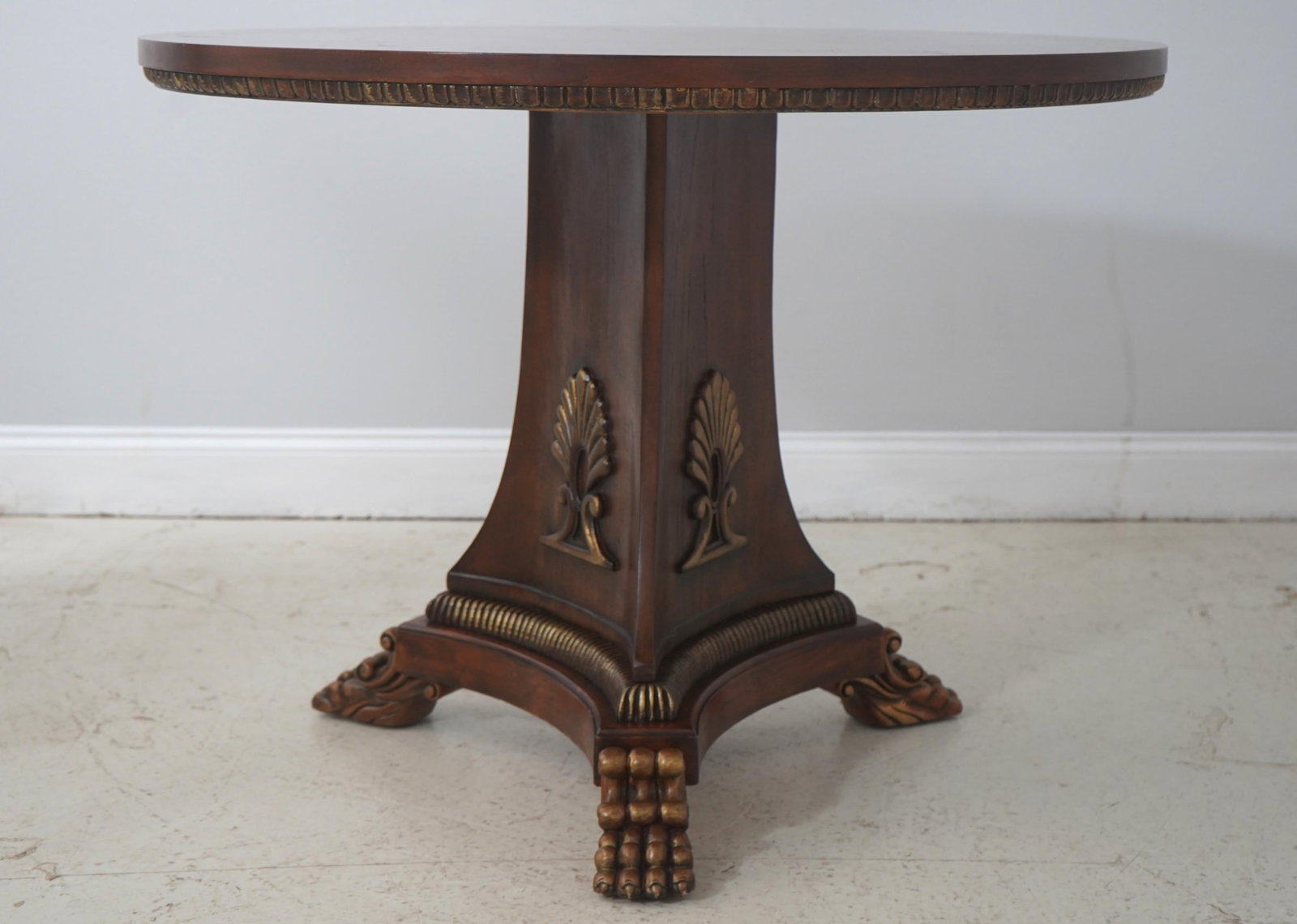 Maitland Smith Round Empire Style Inlaid Top Center Table - 2