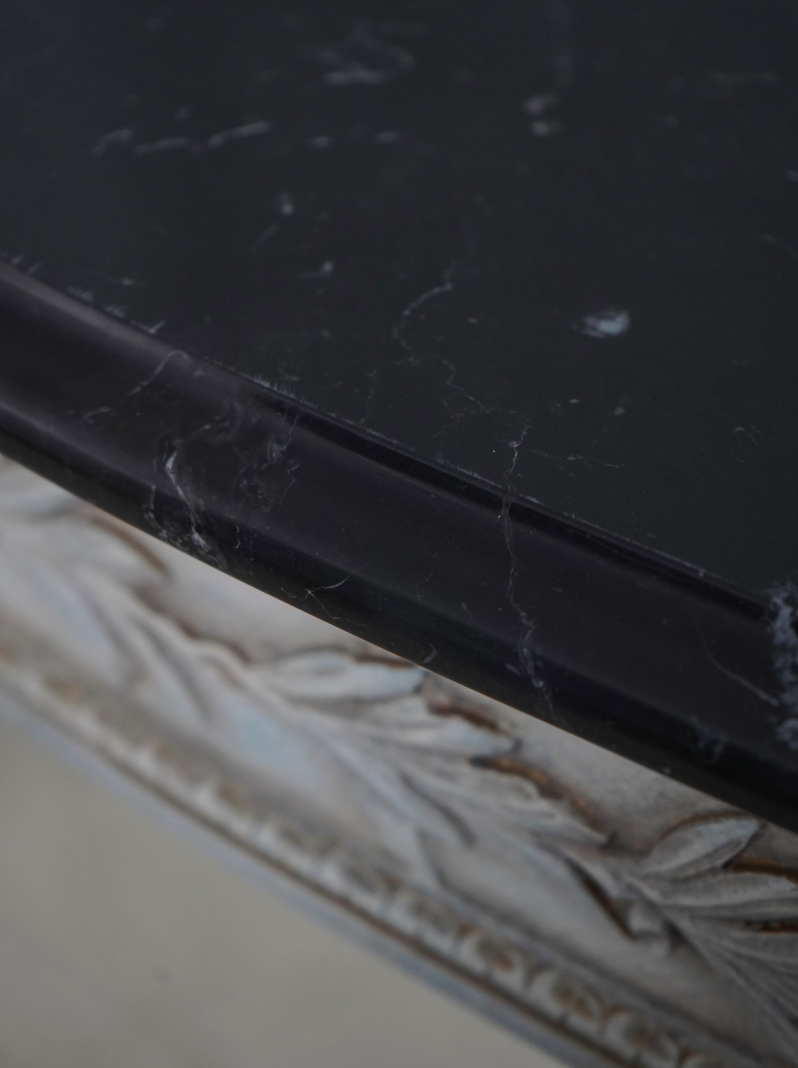 Pair Italian Made French Louis XVI Marble Top Console Tables - 12