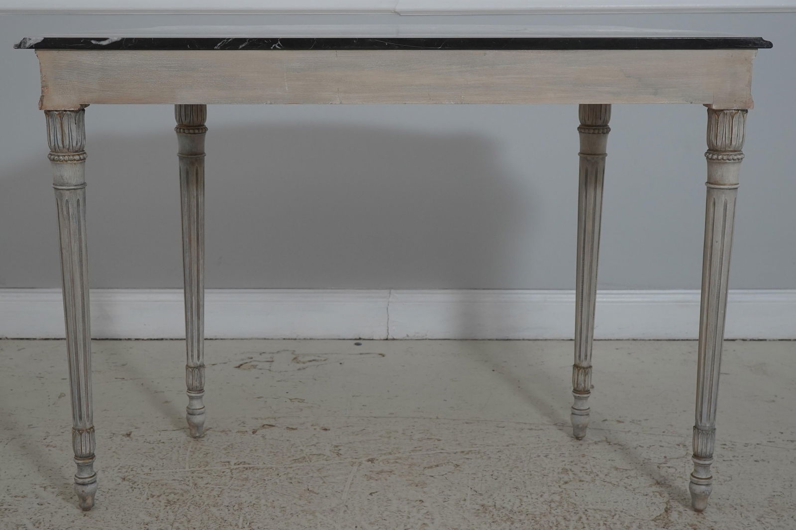 Pair Italian Made French Louis XVI Marble Top Console Tables - 15
